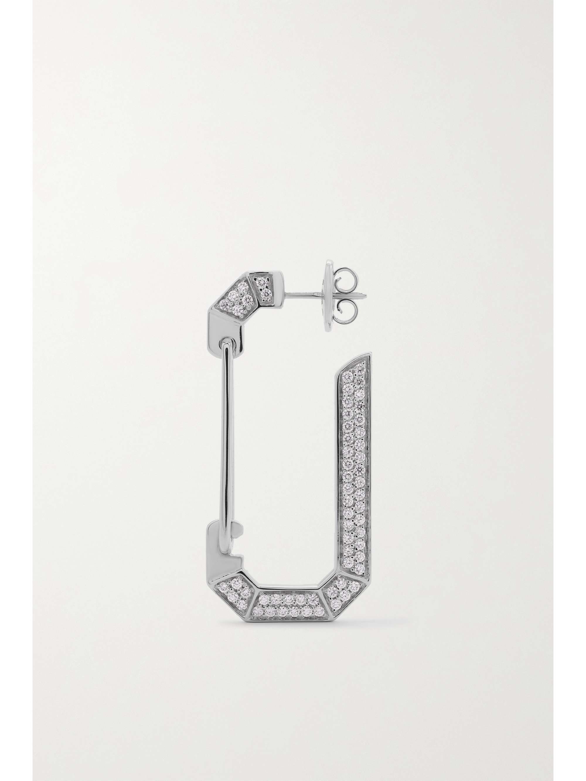 EÉRA 18-karat white gold diamond single earring