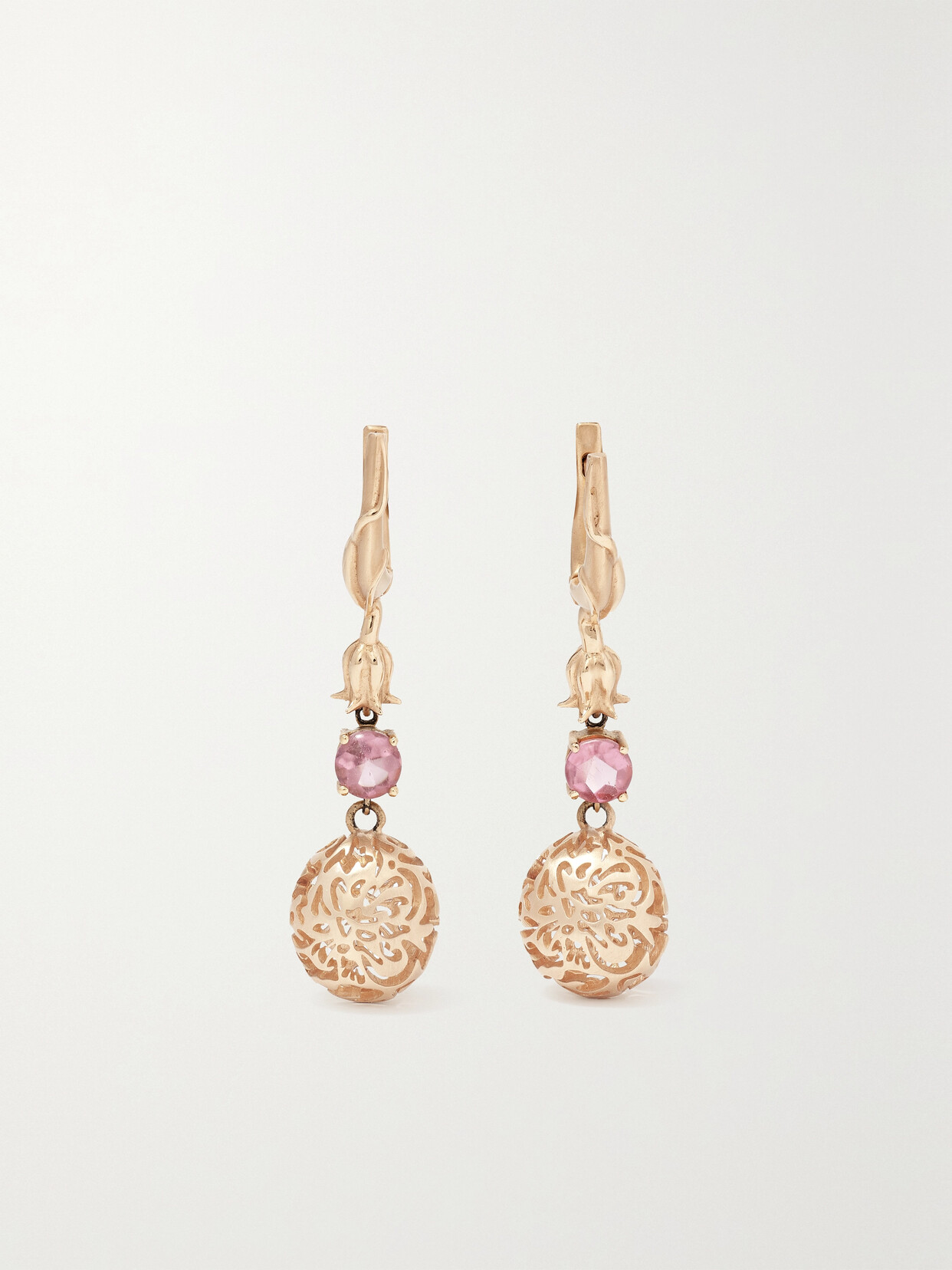Larkspur & Hawk - Emily's Garden Arbor 14-karat Gold Tourmaline Earrings - one size 22 Awaiting product image