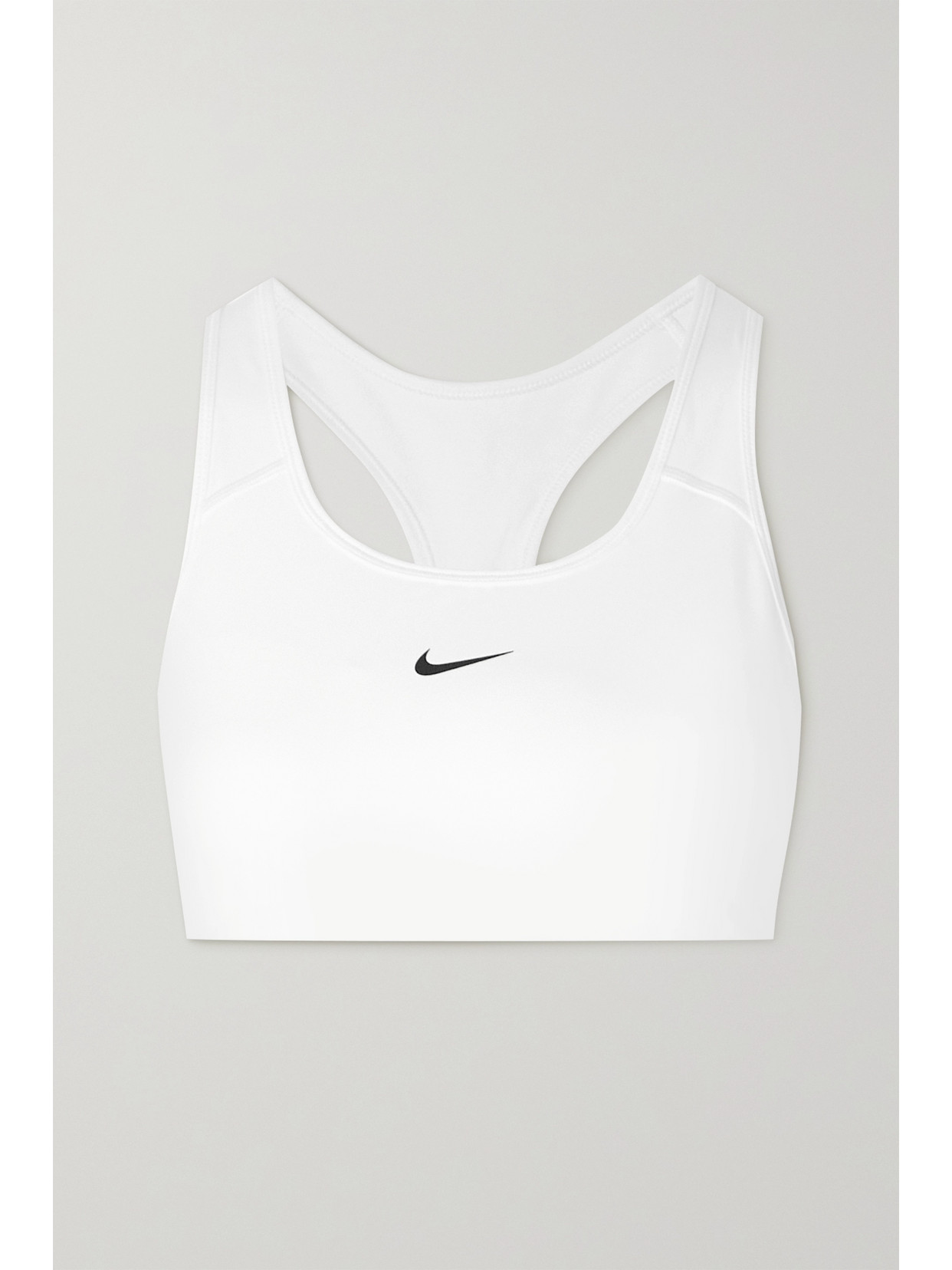 Nike Swoosh Womens Medium Support Sports Bra Dx6821 In White