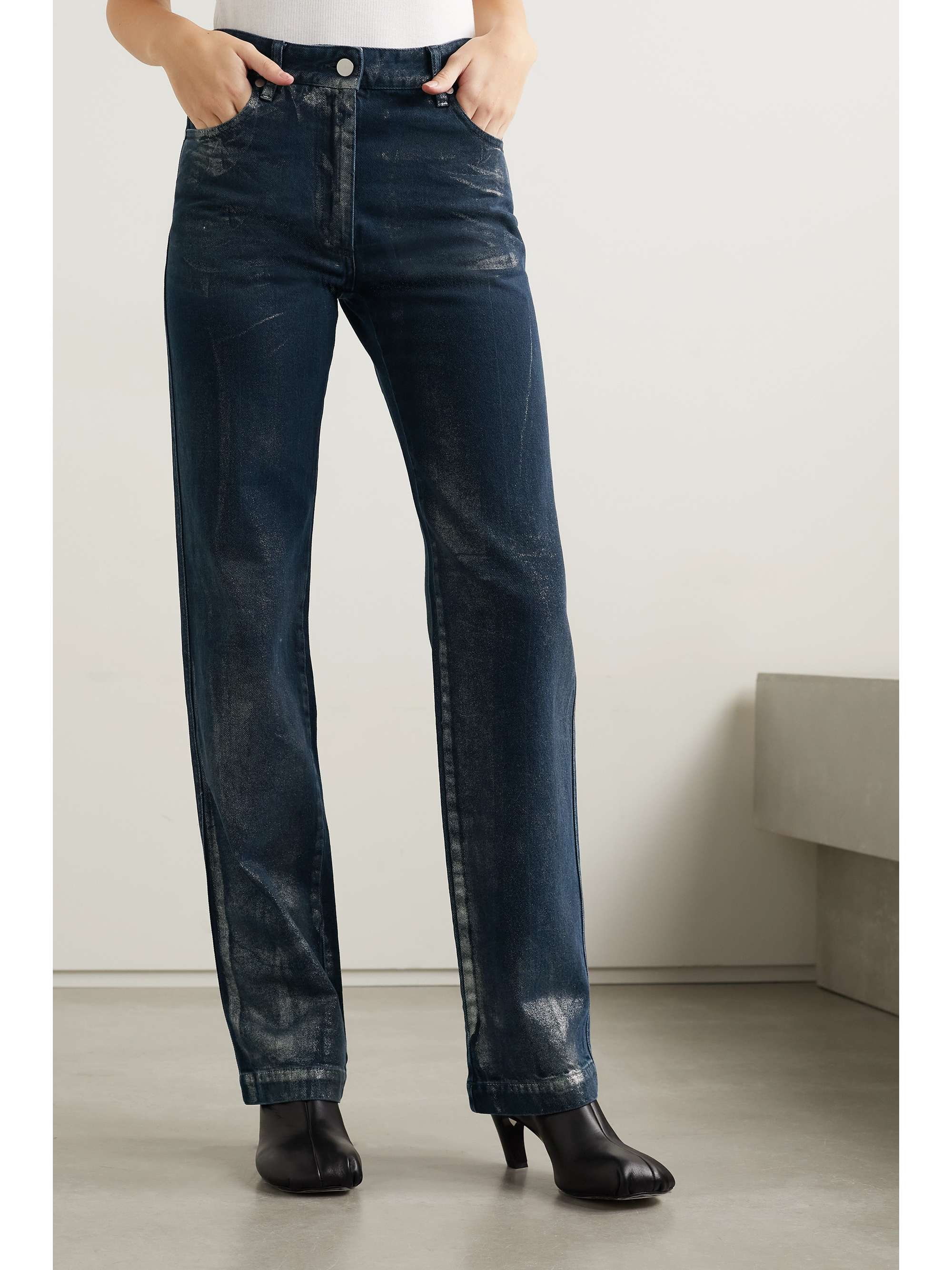 Dark denim Frosted Maggie distressed 