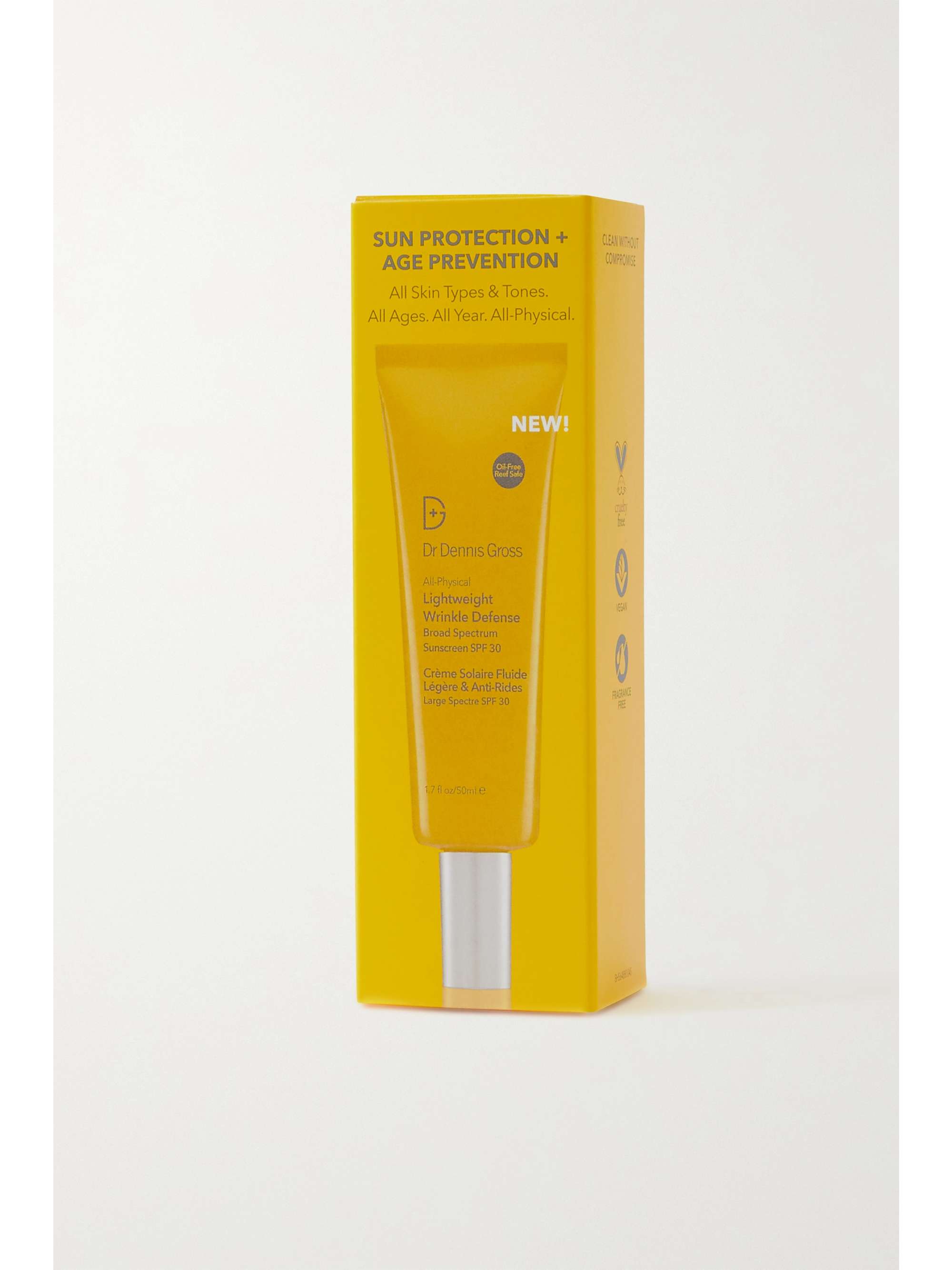 DR. DENNIS GROSS SKINCARE All Physical Lightweight Wrinkle Defense Sunscreen SPF30, 50ml