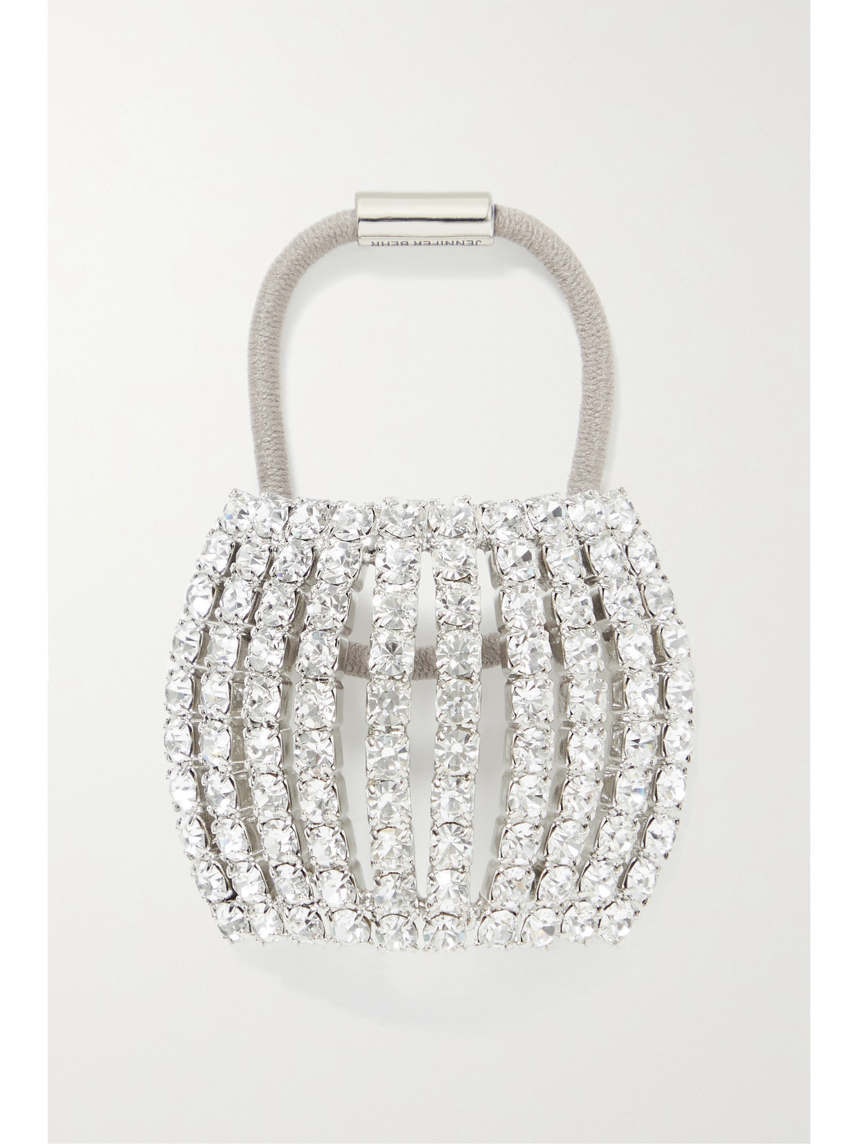 JENNIFER BEHR CHIARA SILVER-TONE SWAROVSKI CRYSTAL HAIR TIE