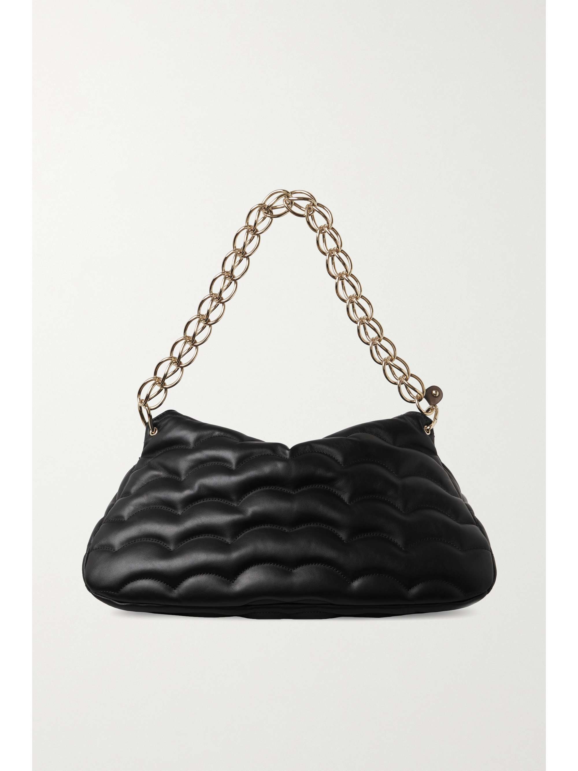 quilted leather chain bag