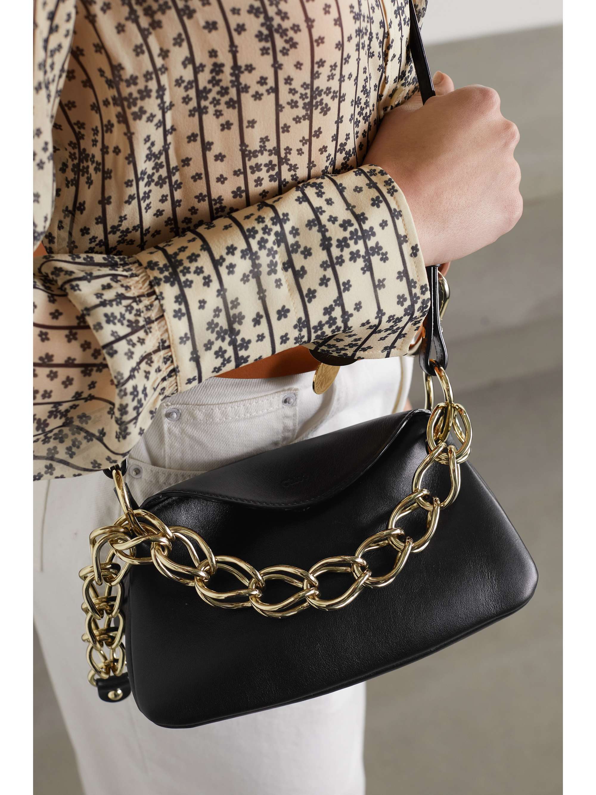 mini leather handbag