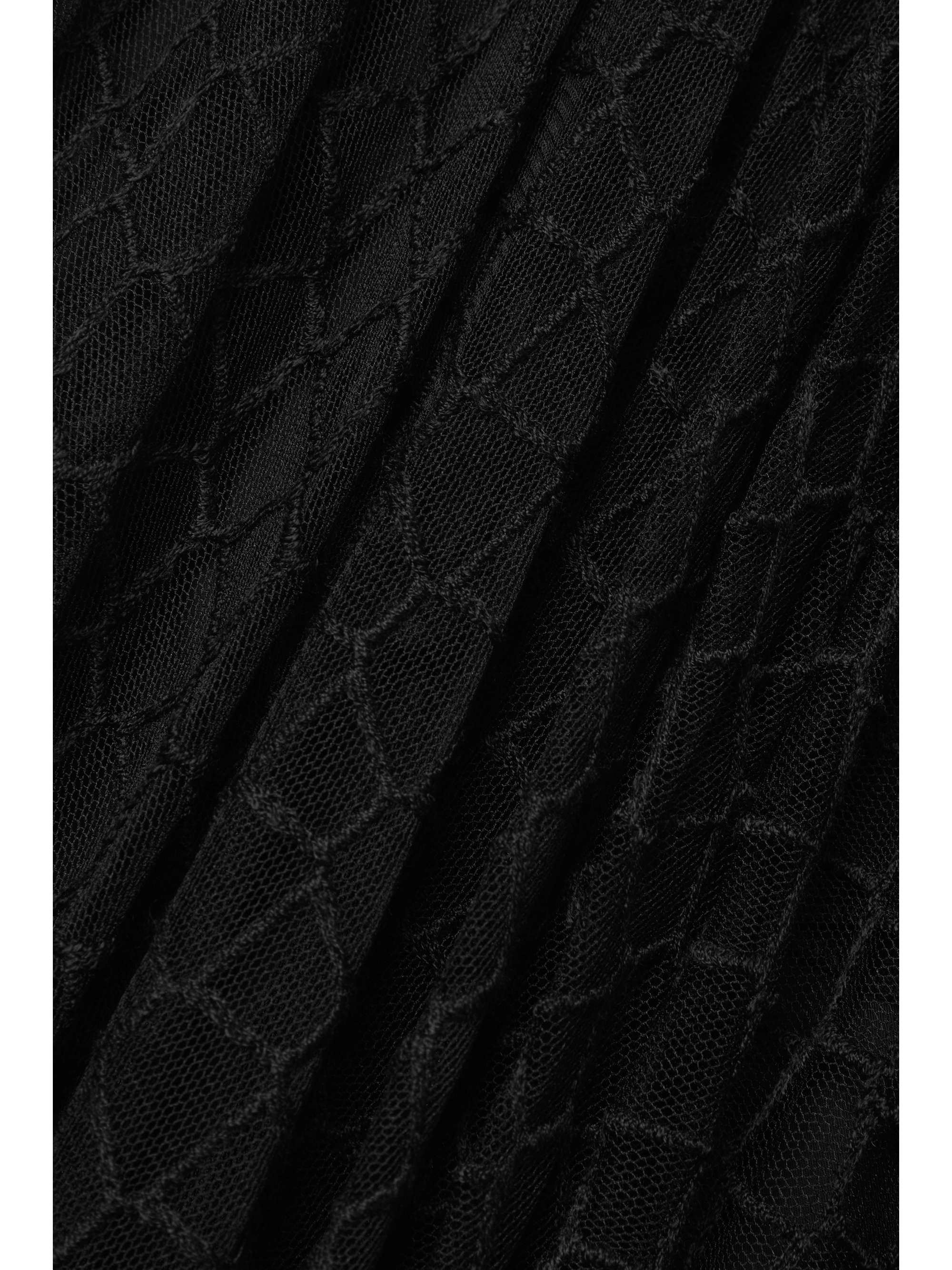 AKRIS Embroidered tulle midi skirt