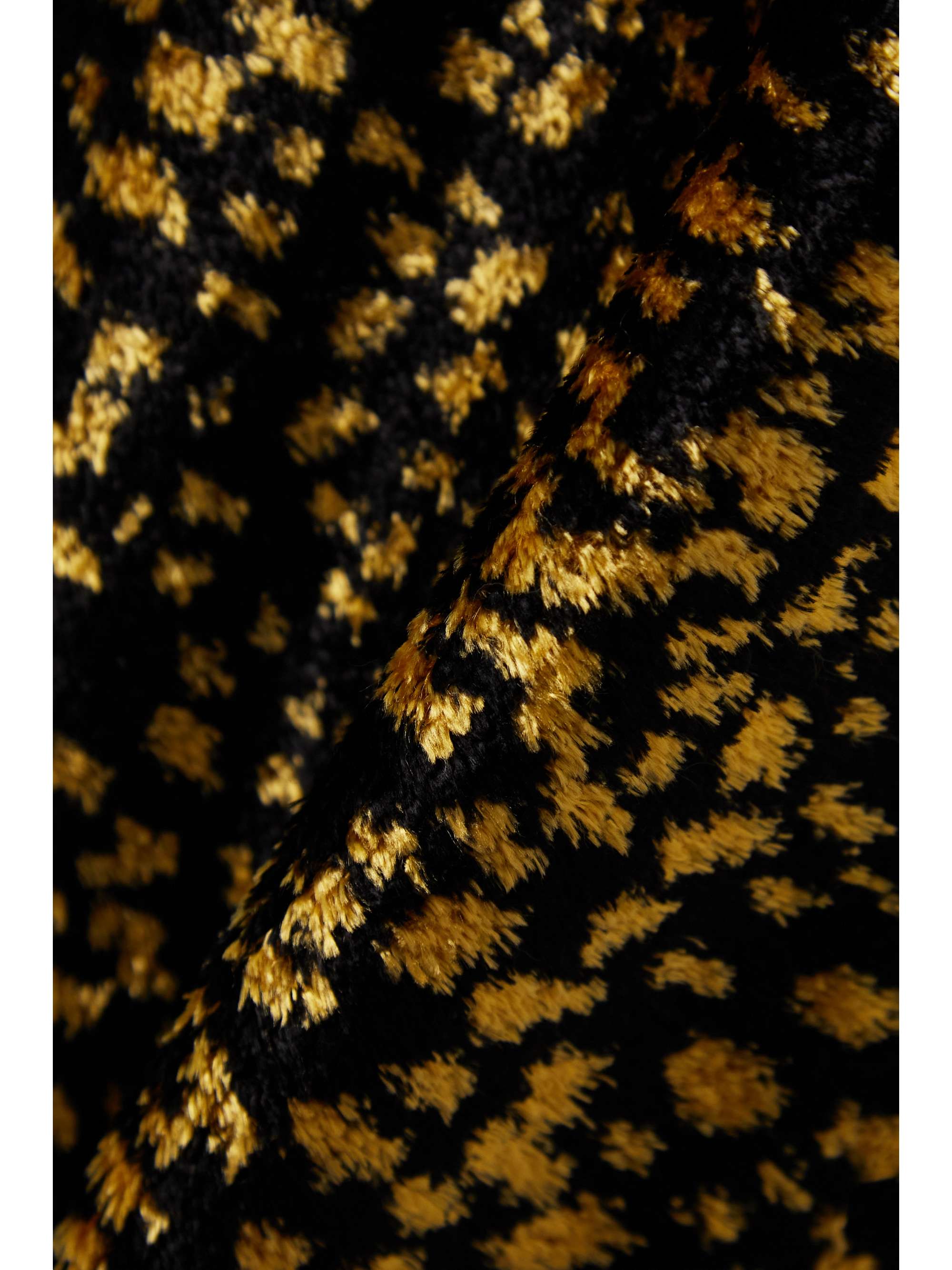LANVIN 提花天鹅绒中长连衣裙