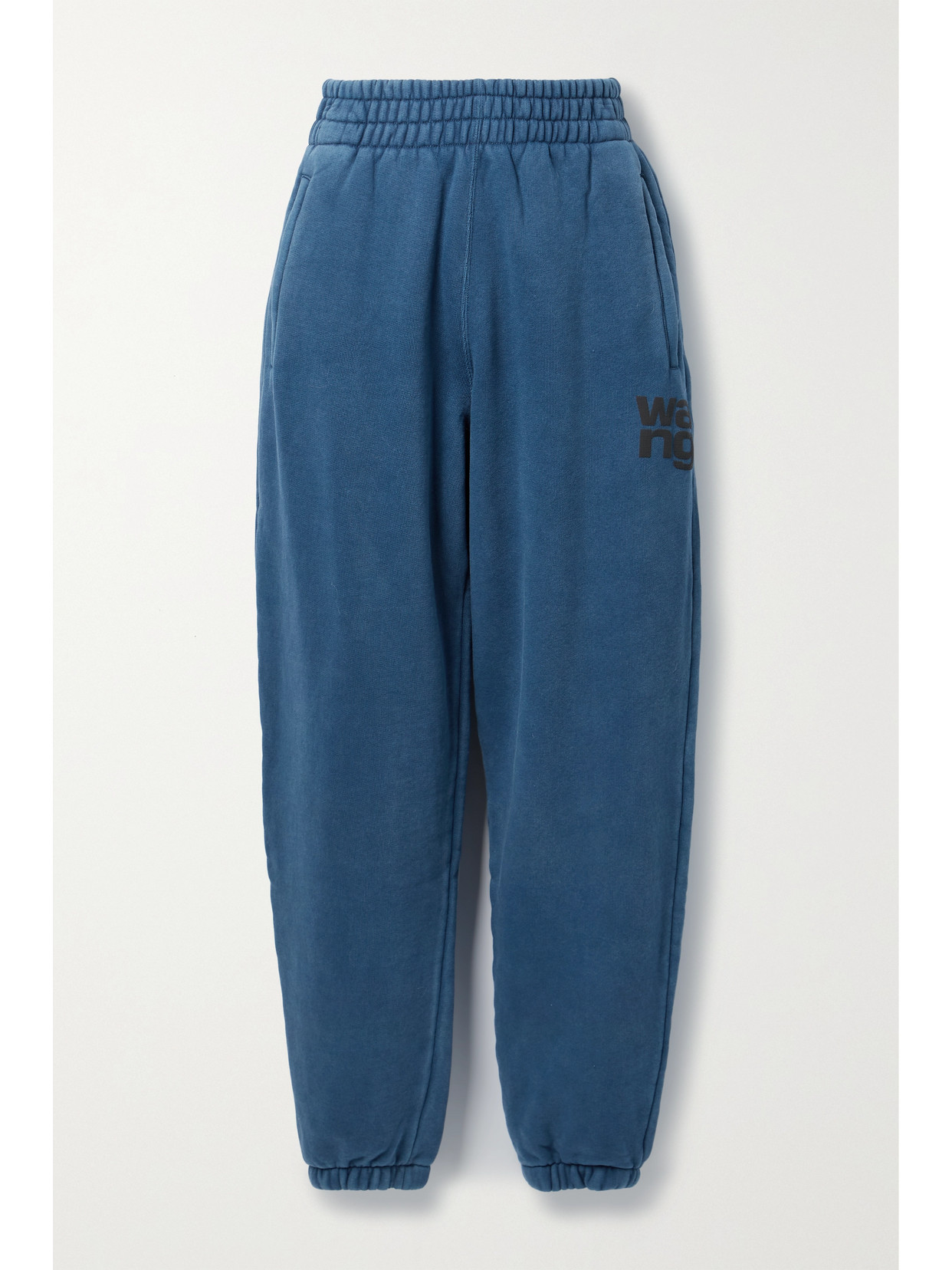 パンツ ALEXANDER WANG COTTON JERSEY SPORTS PANTS Alexander Wang T Cotton-jersey Track Pants In Blue | ModeSens