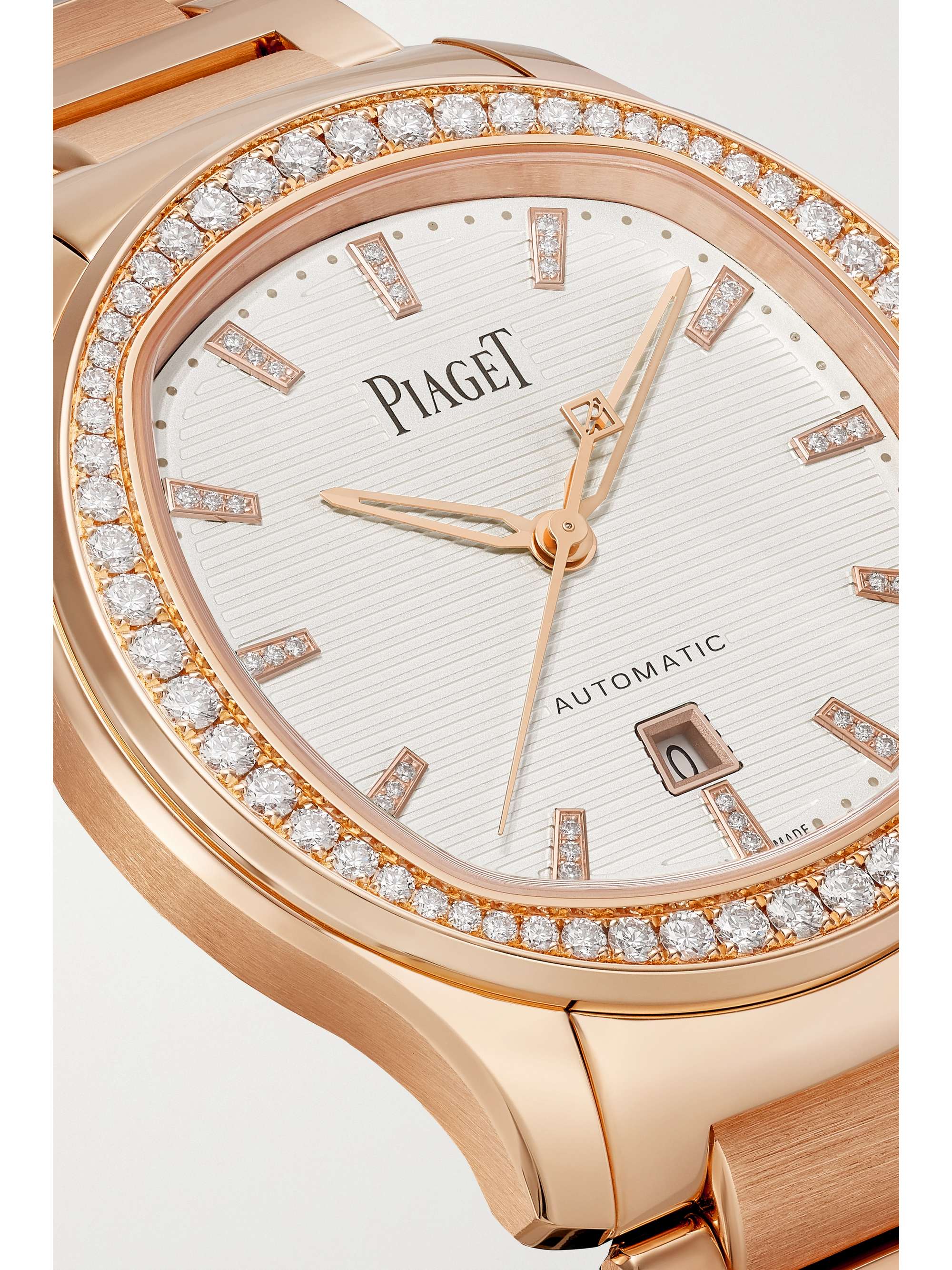 PIAGET Polo Automatic 36mm 18-karat rose gold and diamond watch