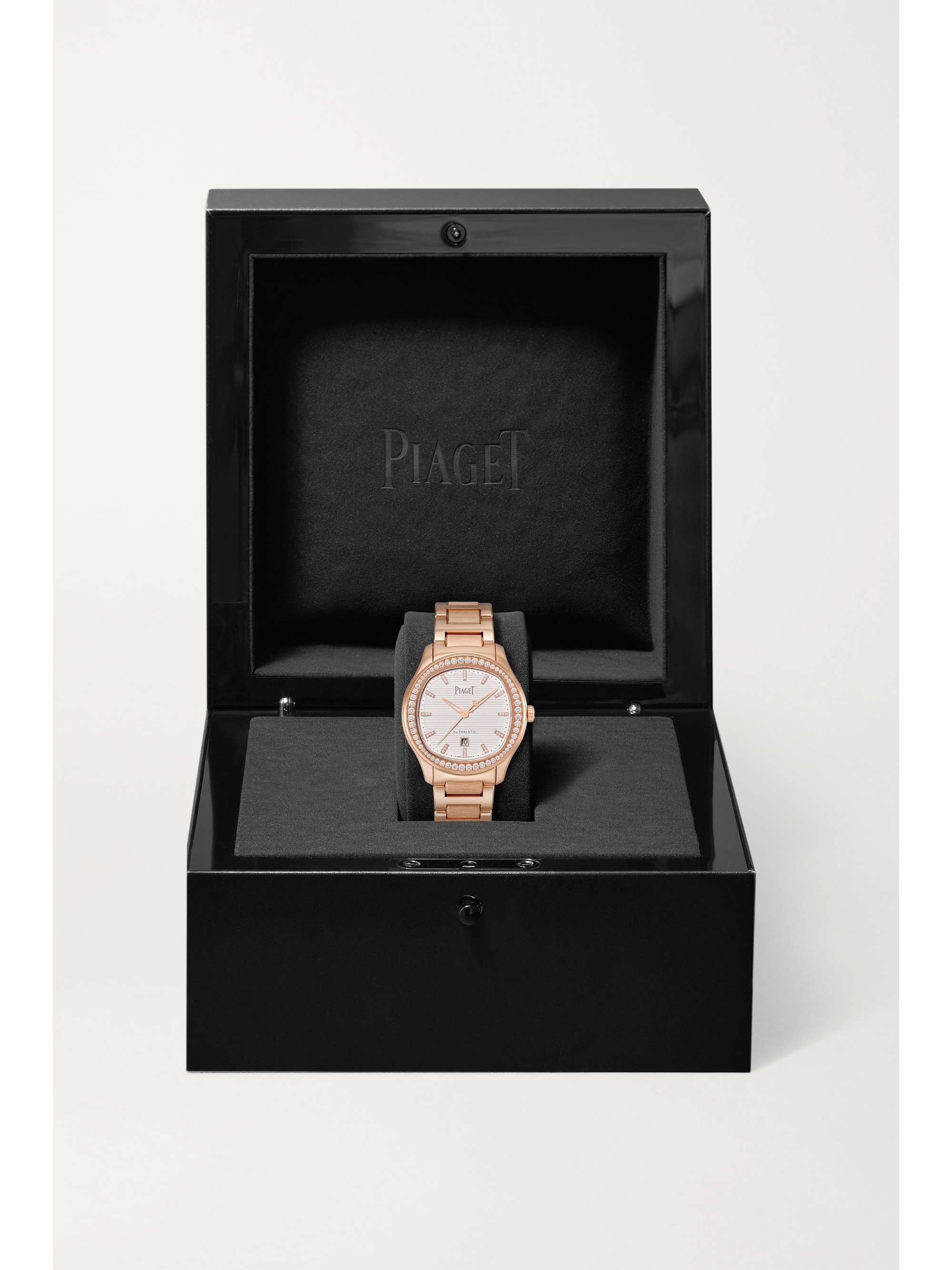 PIAGET Polo Automatic 36mm 18-karat rose gold and diamond watch