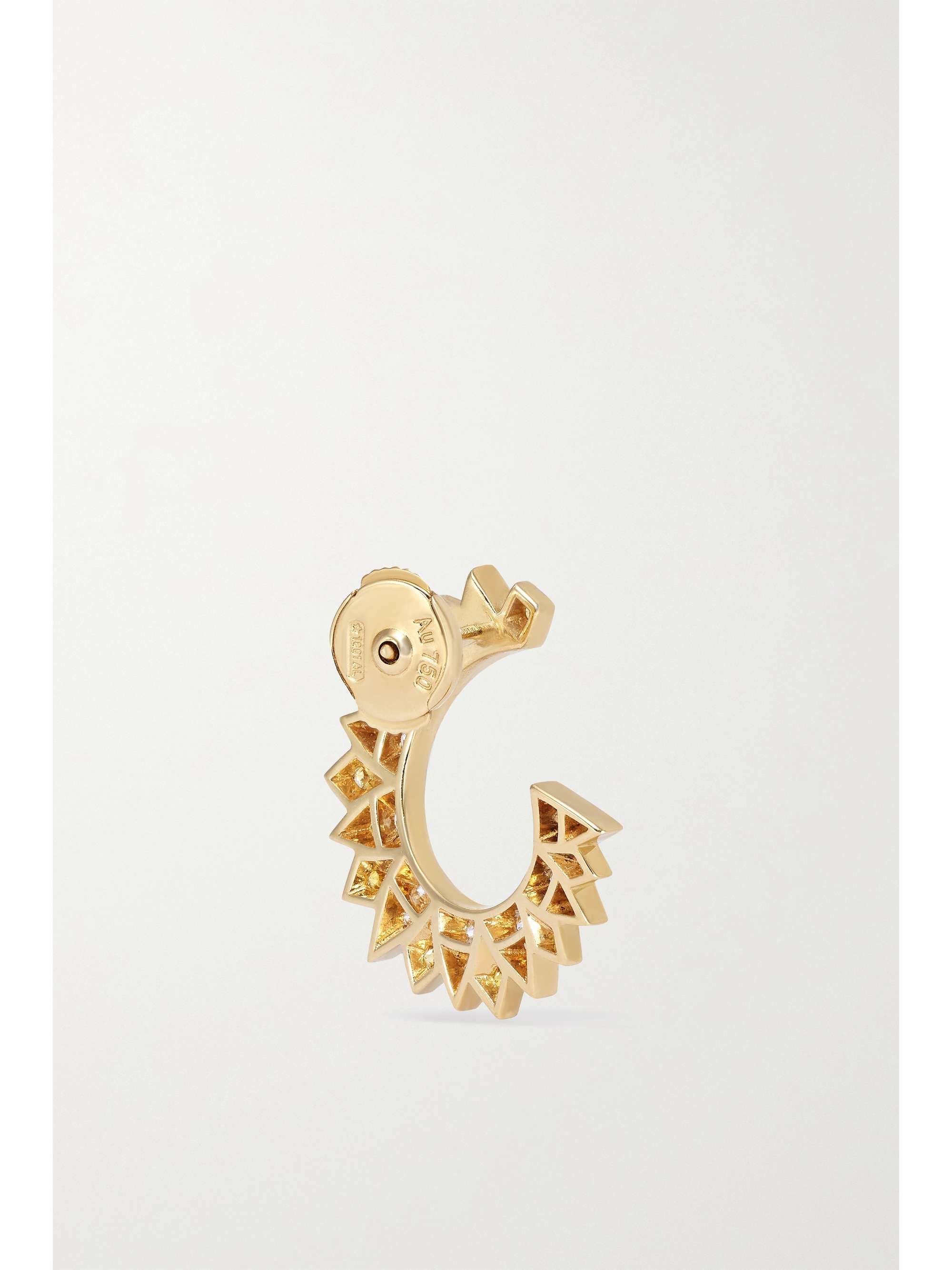 PIAGET Sunlight 18-karat gold, diamond and sapphire earrings