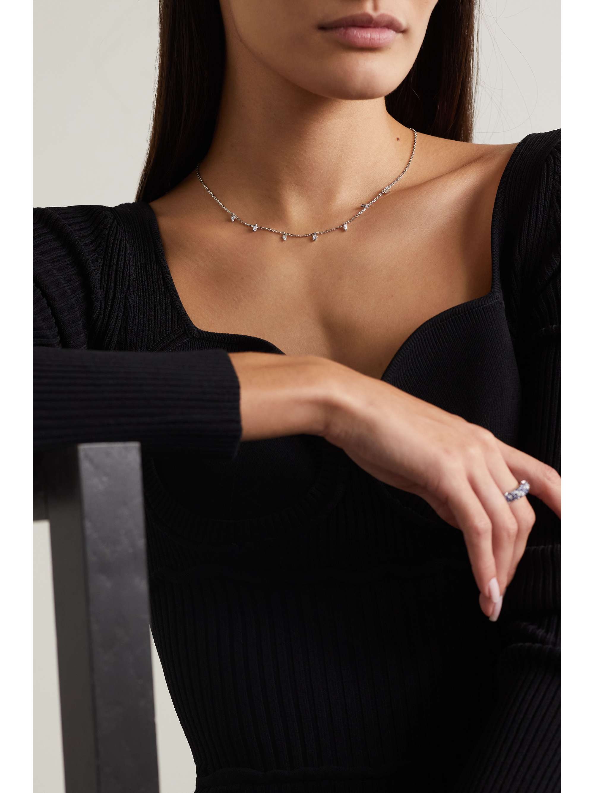 PIAGET عقد Sunlight من الذهب الأبيض عيار 18 قيراط والألماس