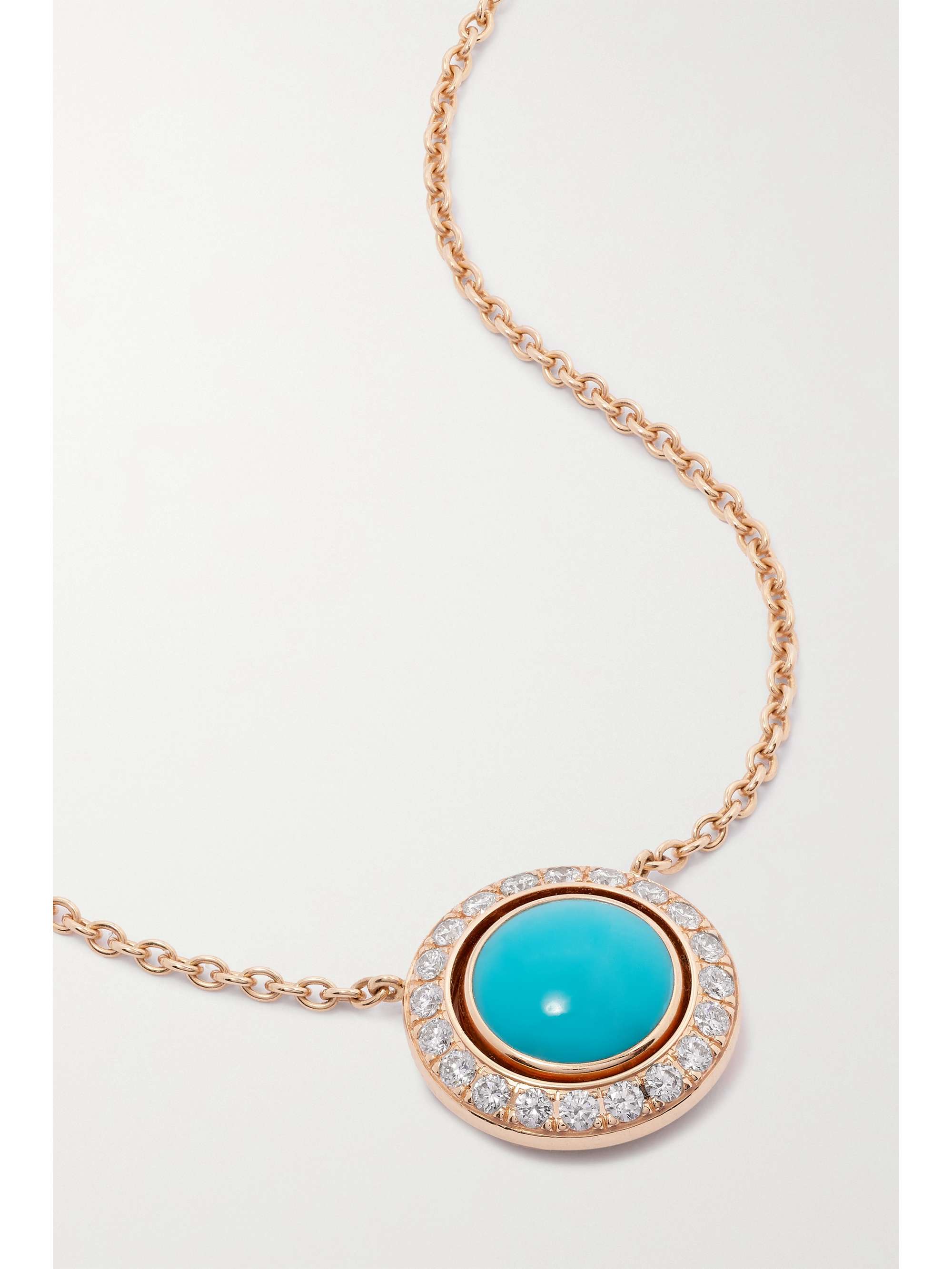 PIAGET Possession 18-karat rose gold, carnelian and diamond necklace