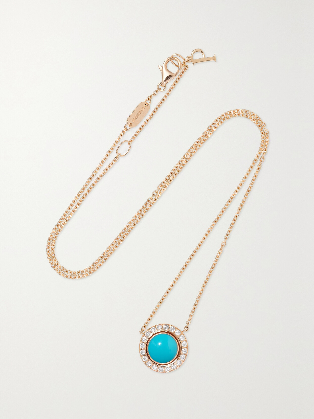 Piaget - Possession 18-karat Rose Gold, Turquoise And Diamond Necklace - One size