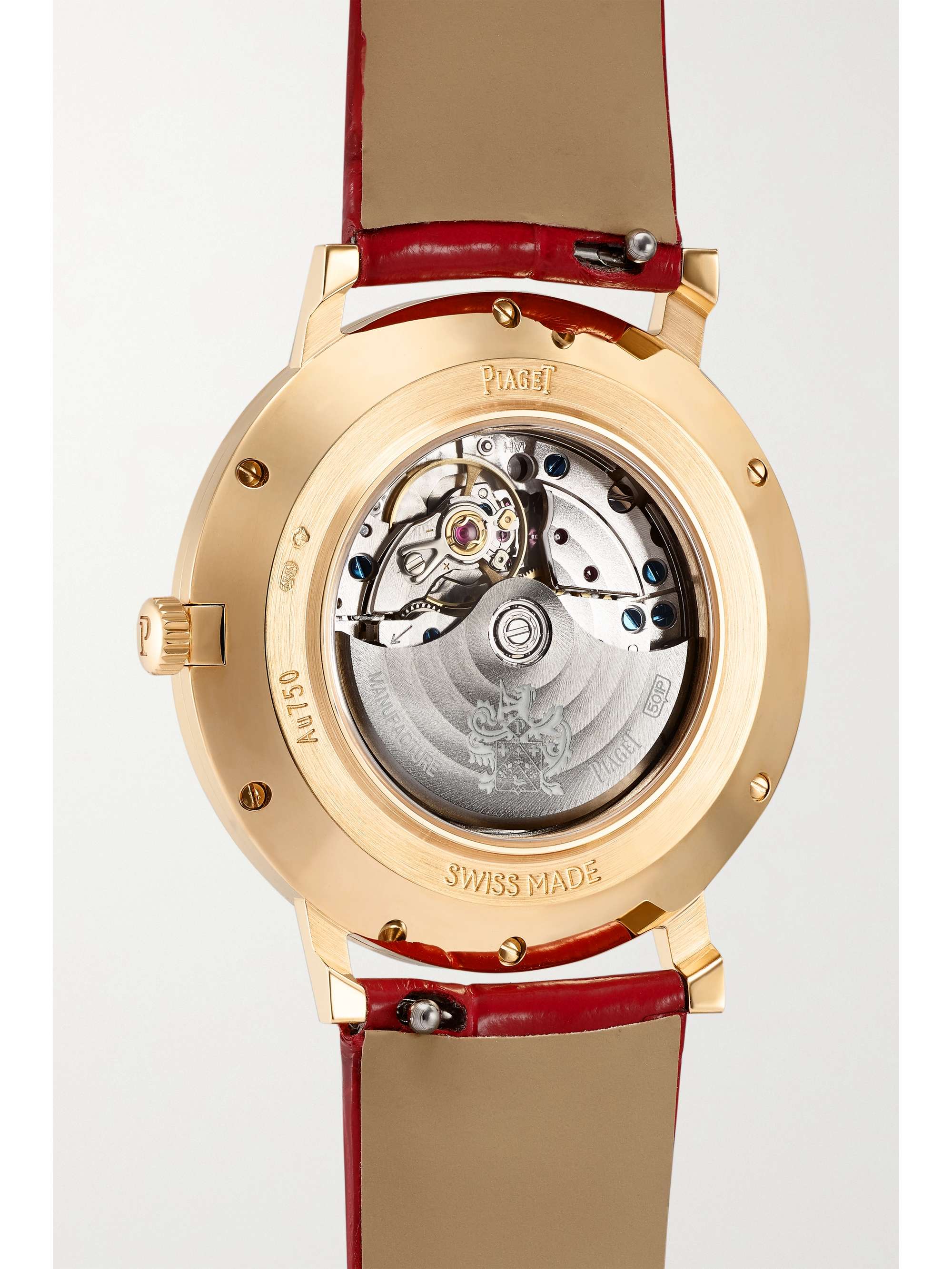 PIAGET Altiplano Automatic 35mm 18-karat rose gold, alligator and diamond watch