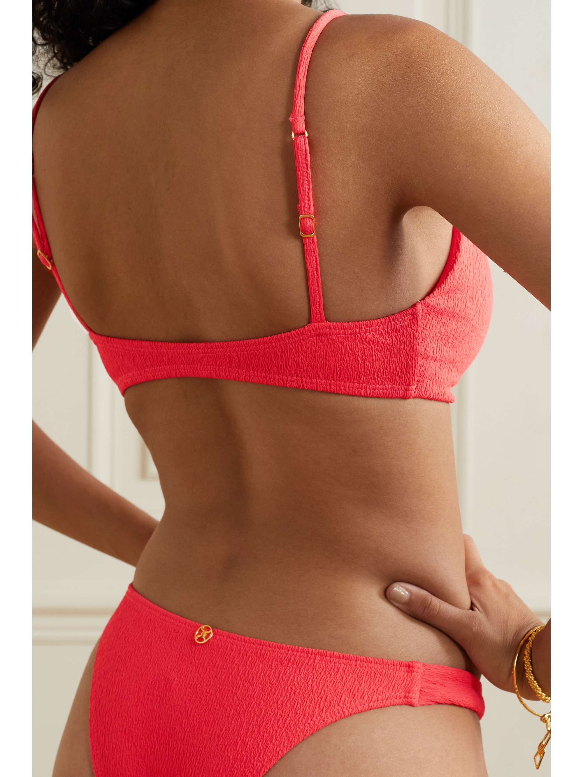 VIX Erin knotted textured bikini top