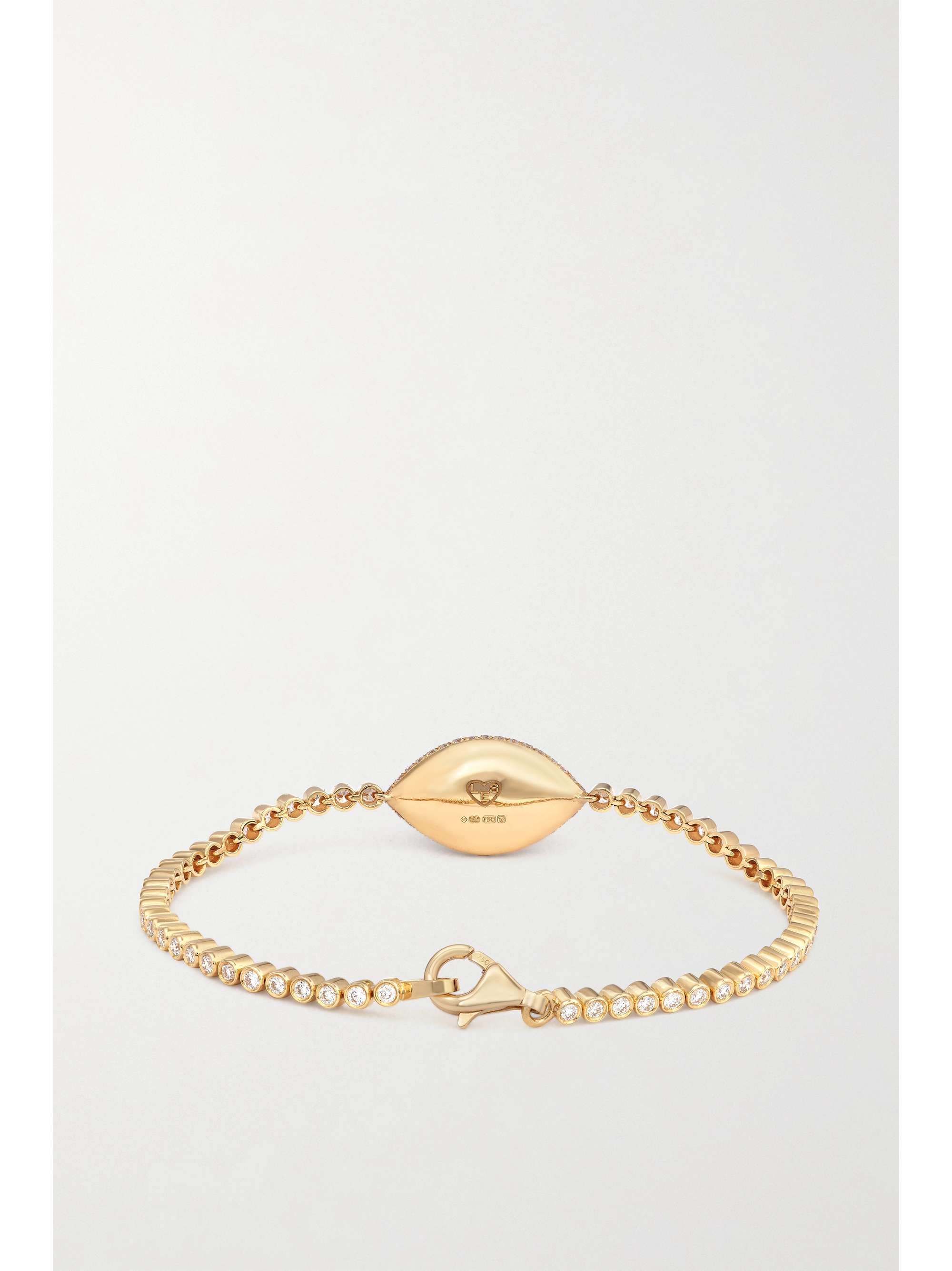 LORRAINE SCHWARTZ Against Evil Eye 18-karat rose gold, topaz and diamond bracelet