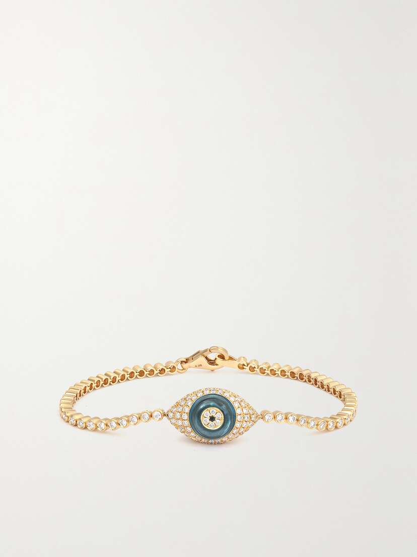 Lorraine Schwartz 18-karat Gold, Topaz And Diamond Bracelet