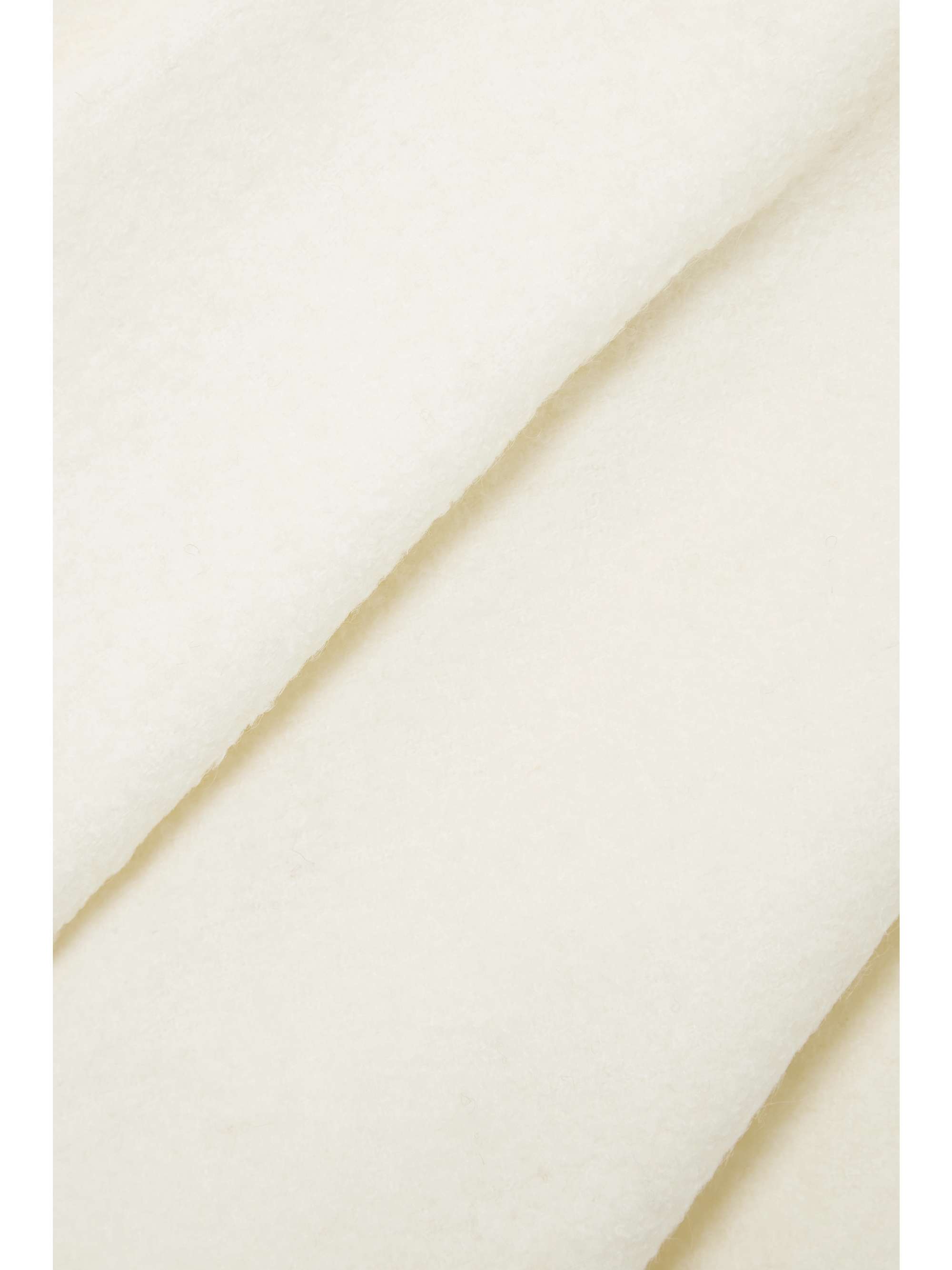 VALENTINO GARAVANI Pleated brushed wool-blend mini skirt