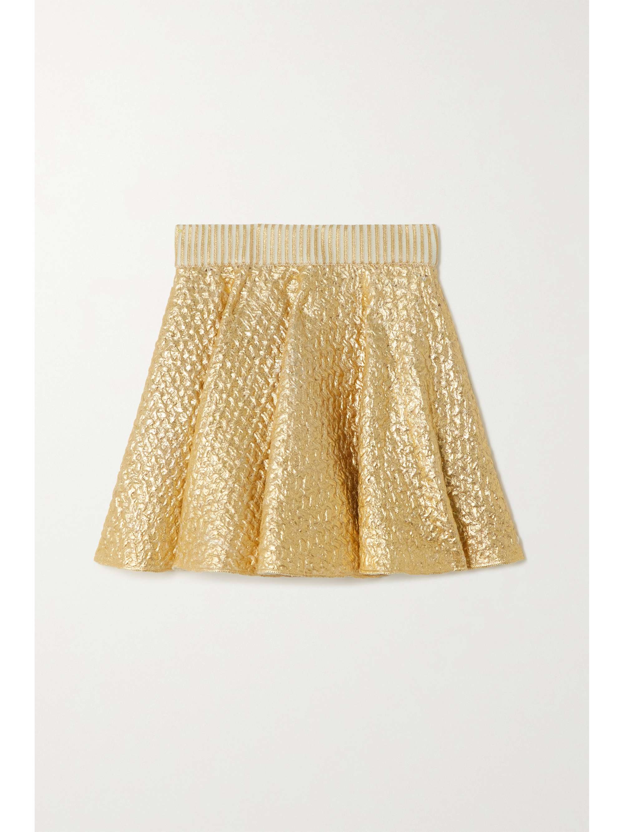 gold skirt