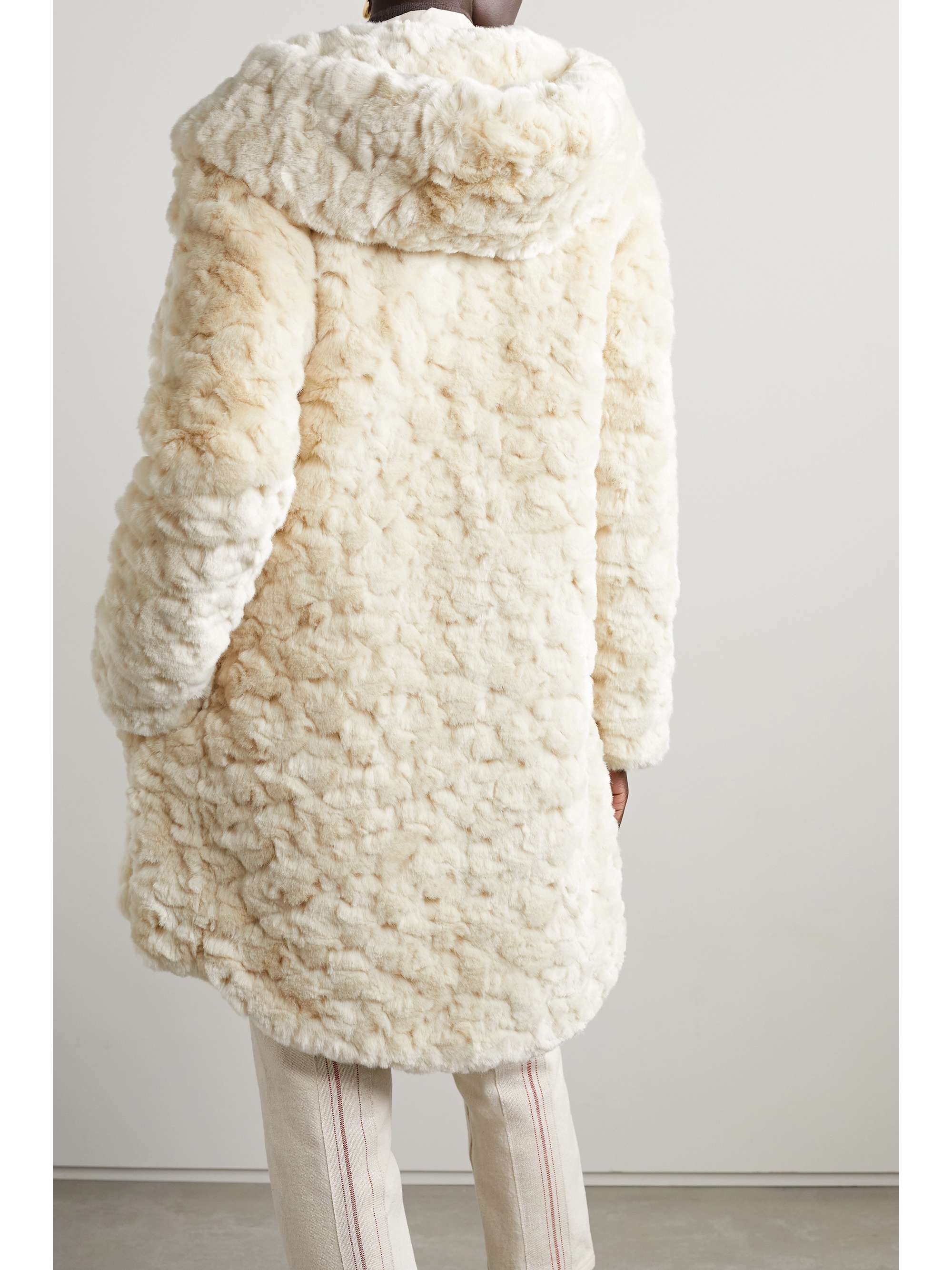 FAZ Deer Chilla hooded faux fur coat