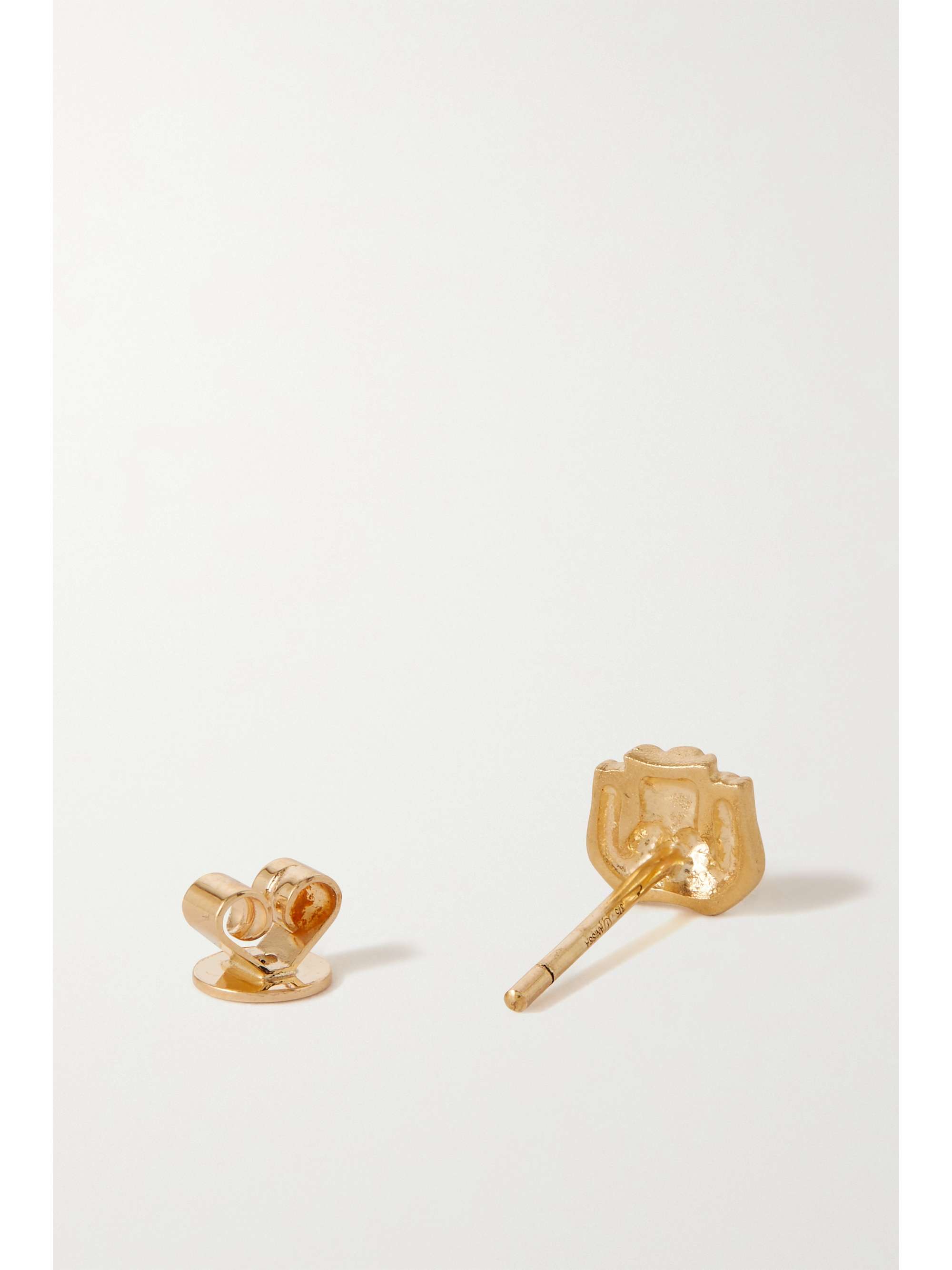 ANISSA KERMICHE Rubies Boobies gold-plated ruby single earring