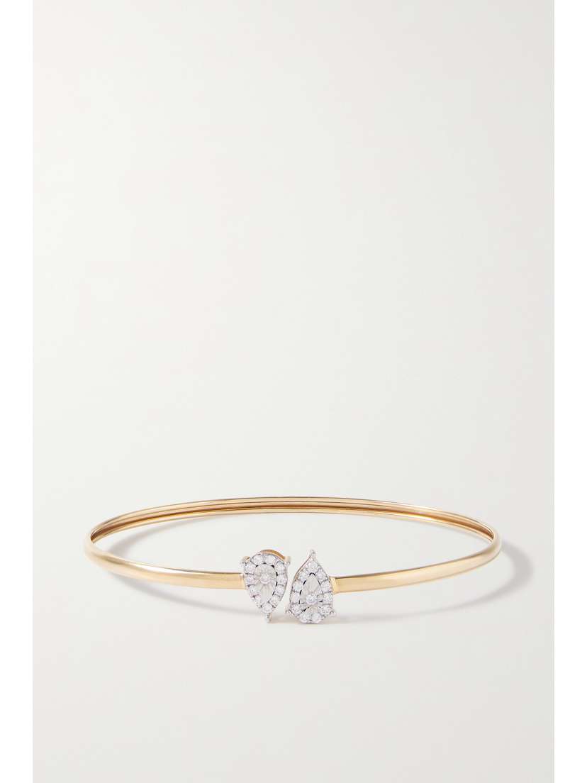 Anissa Kermiche North And South 14-karat Gold Diamond Cuff