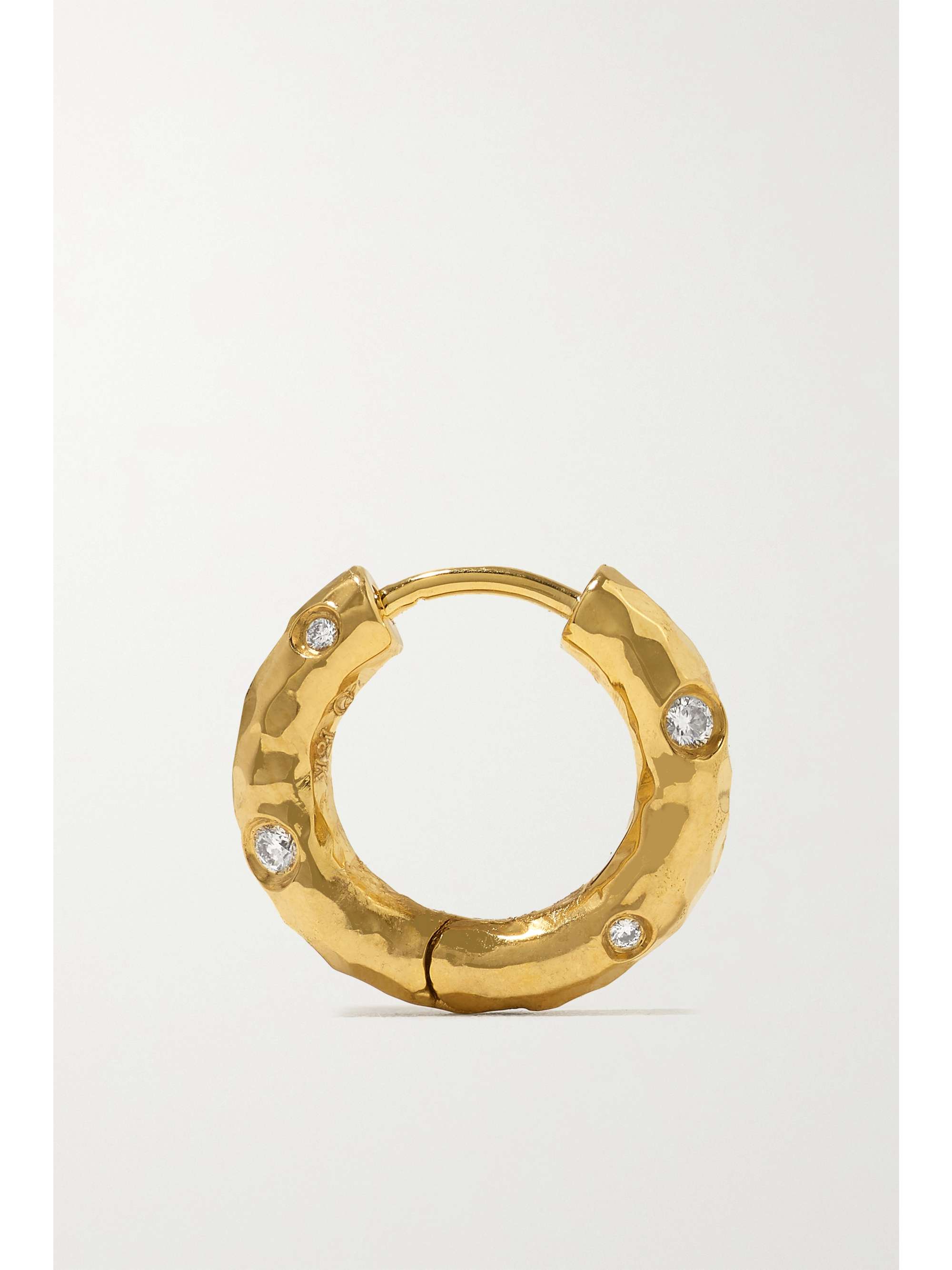 OCTAVIA ELIZABETH Boucles d'oreilles en or 18 carats (750/1000) recyclé et diamants Petite Gemmed Gabby - NET SUSTAIN