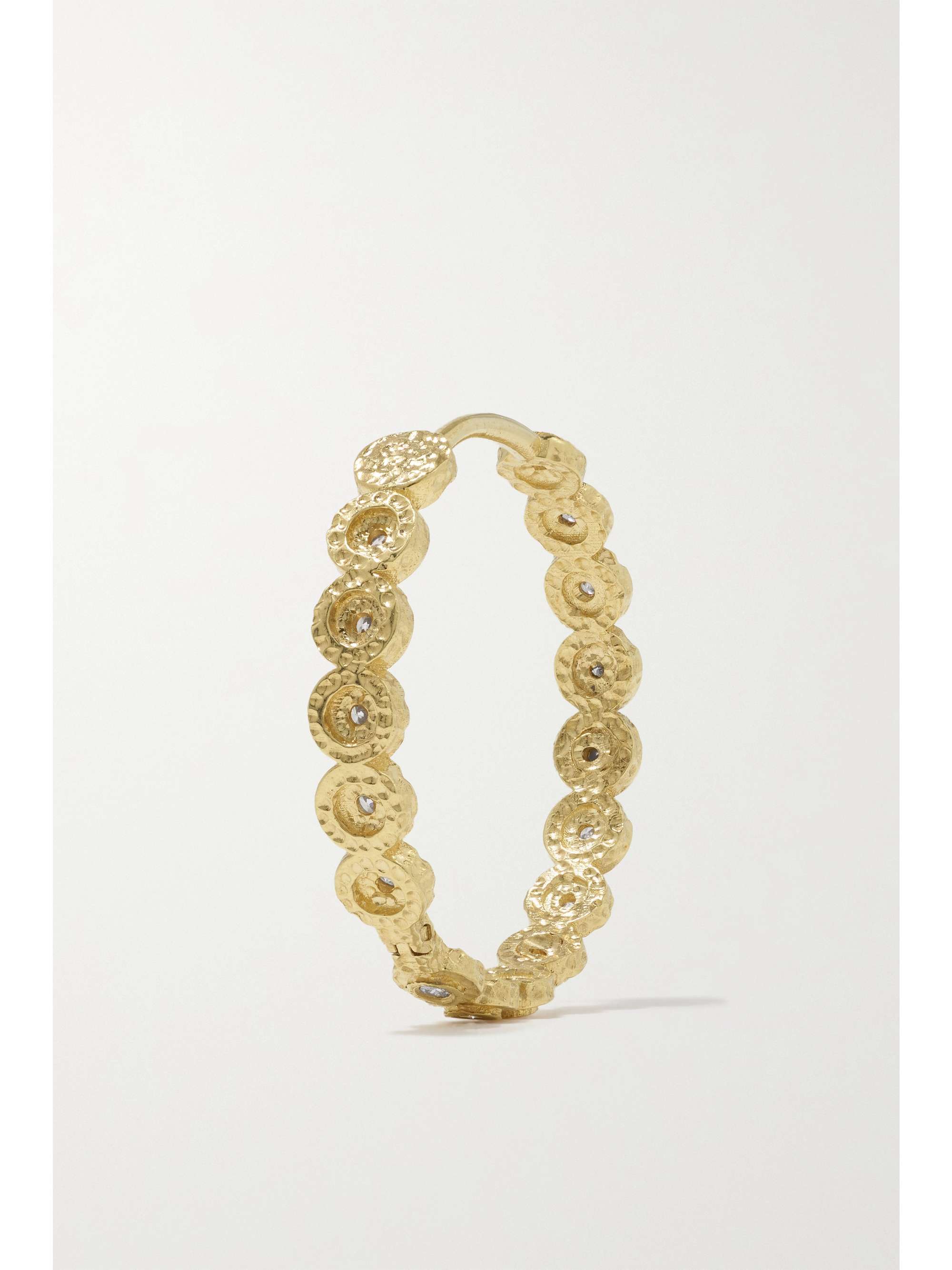 OCTAVIA ELIZABETH + NET SUSTAIN Chloe 18-karat recycled gold diamond hoop earrings