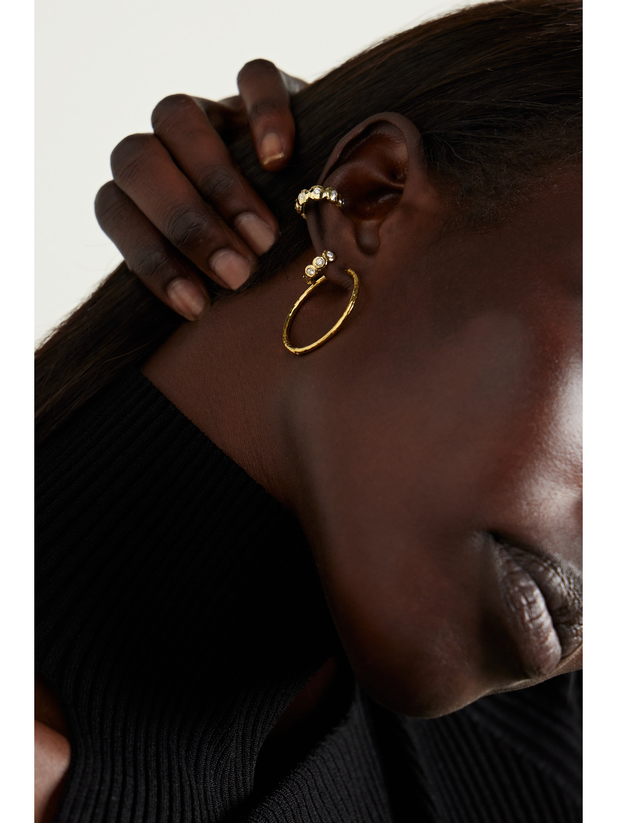 Shop Octavia Elizabeth + Net Sustain Jumbo Gabby 18-karat Recycled Gold Hoop Earrings