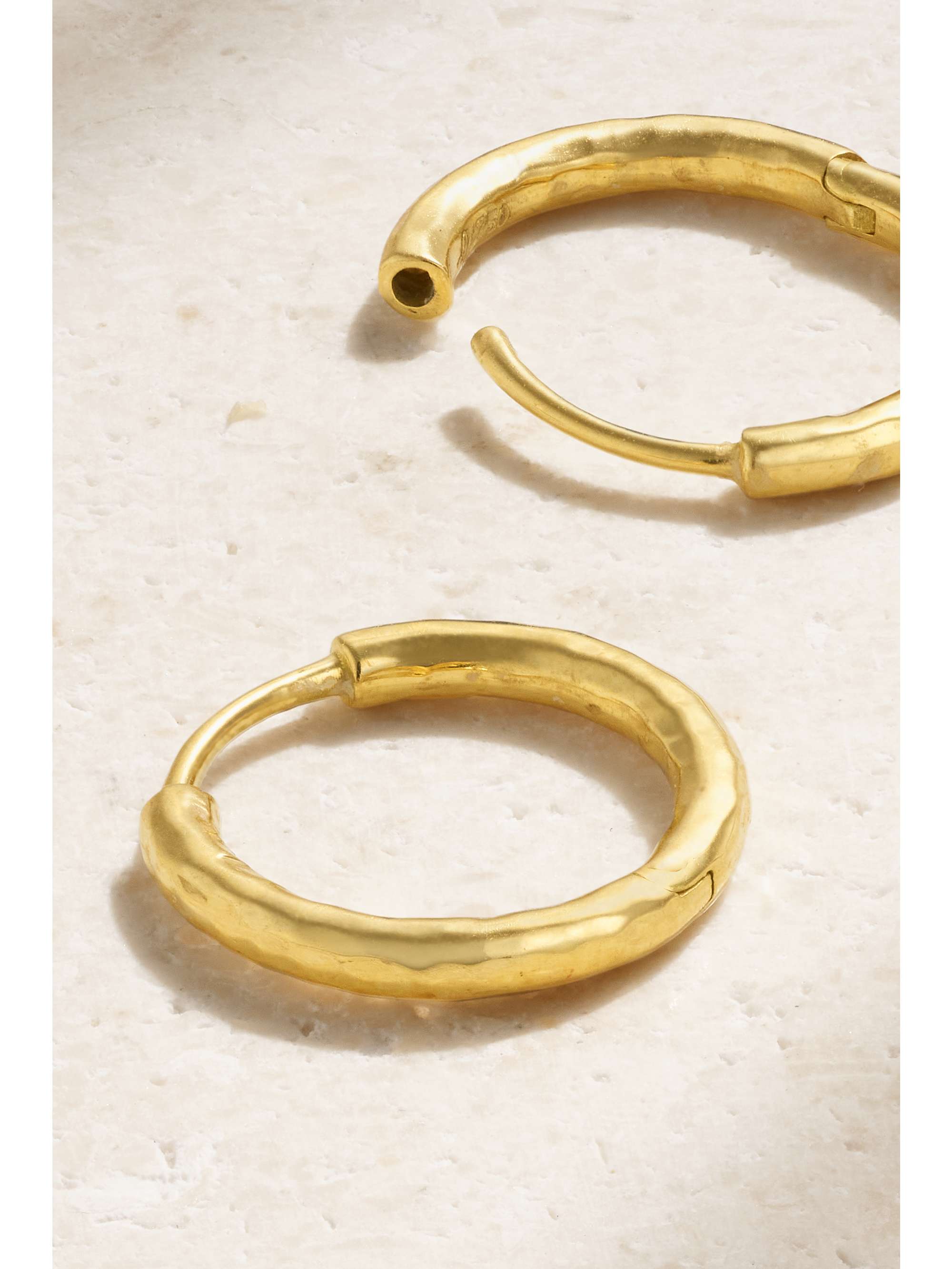 OCTAVIA ELIZABETH + NET SUSTAIN Petite Gabby 18-karat recycled gold hoop earrings