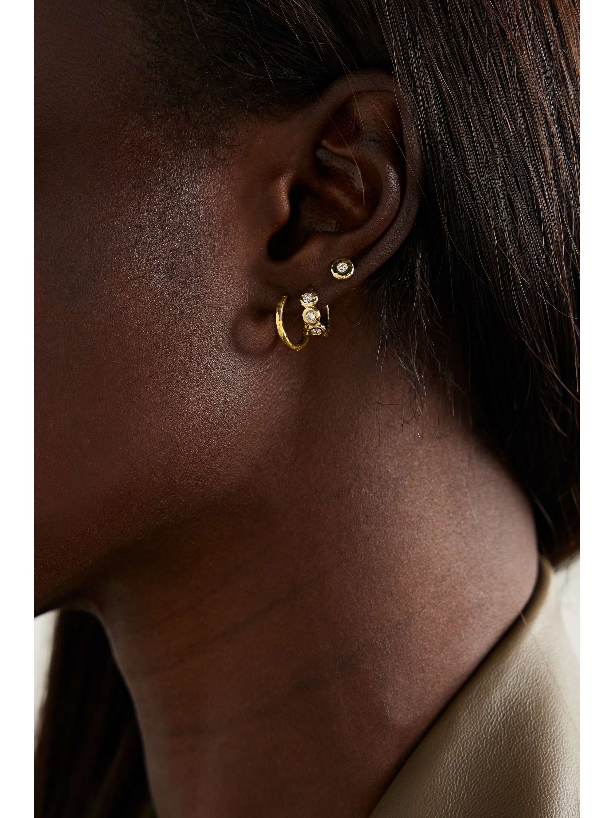 OCTAVIA ELIZABETH + NET SUSTAIN Petite Gabby 18-karat recycled gold hoop earrings