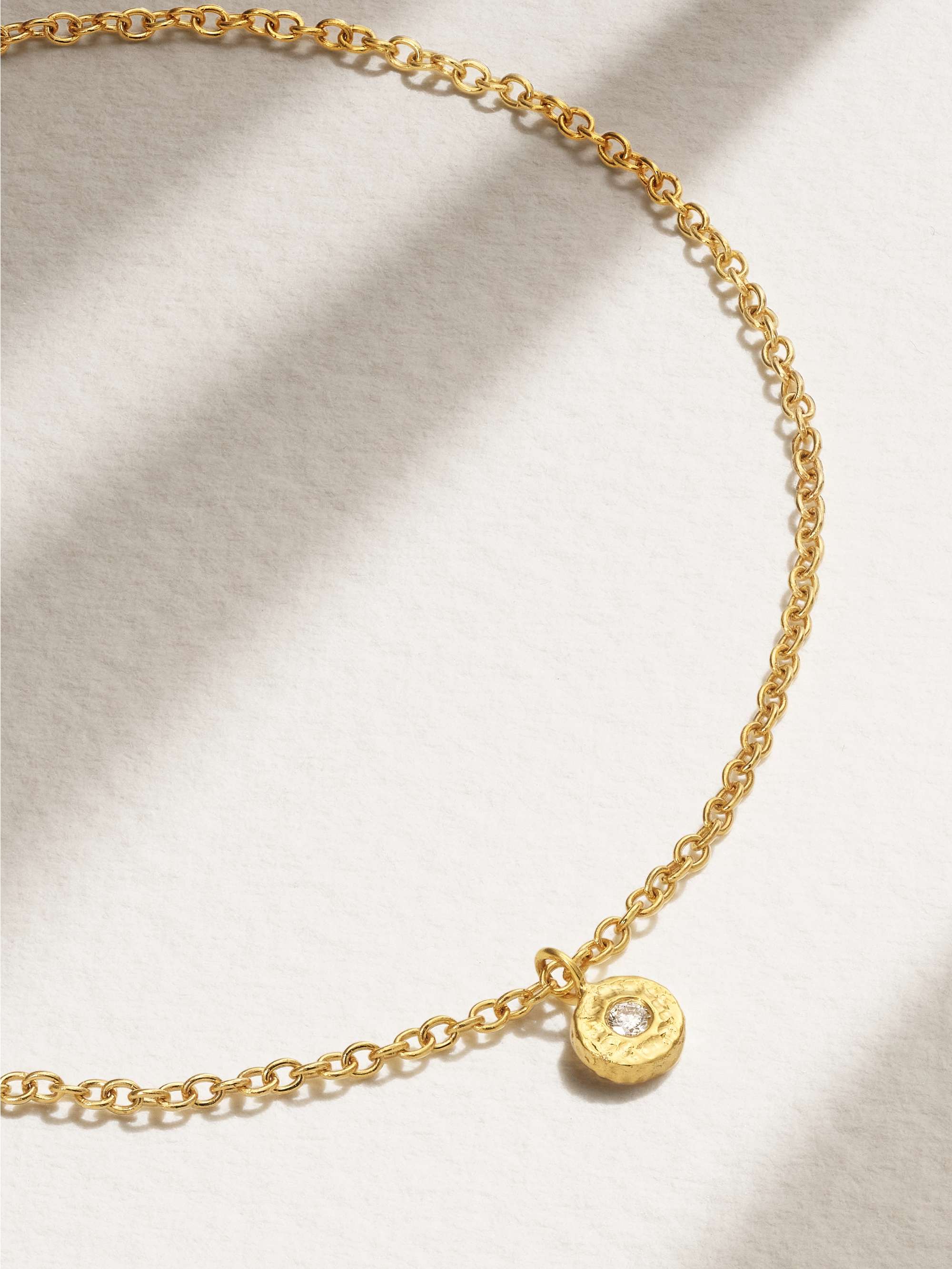 OCTAVIA ELIZABETH + NET SUSTAIN Nesting Gem 18-karat recycled gold emerald anklet