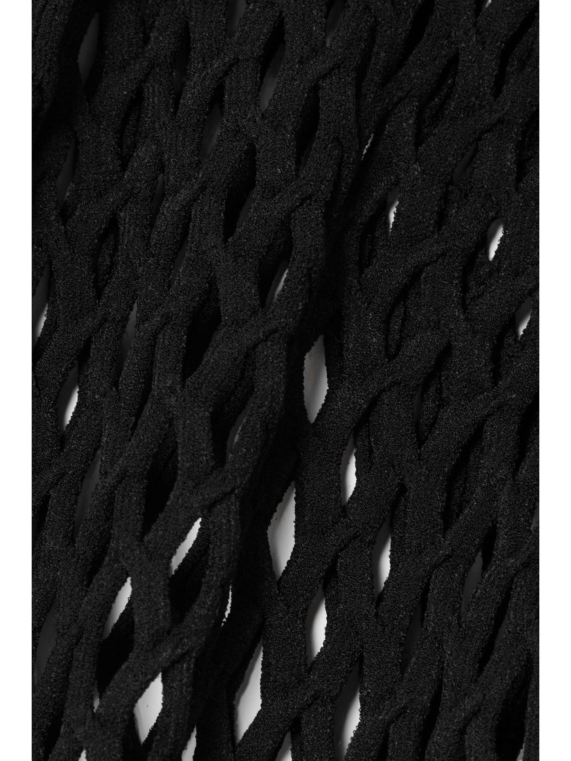 VALENTINO GARAVANI Cutout stretch-knit turtleneck top