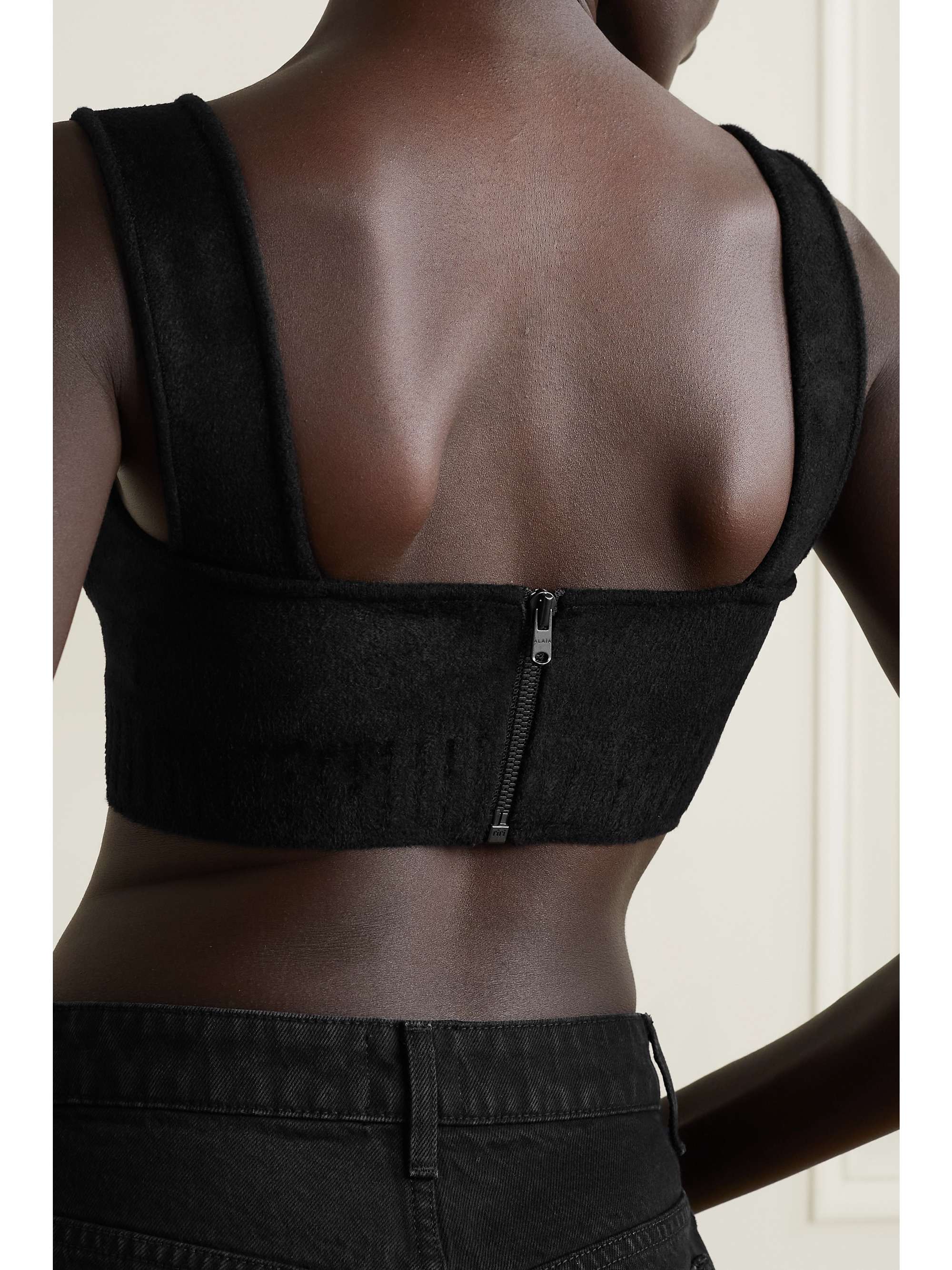 ALAÏA Haut bustier en velours