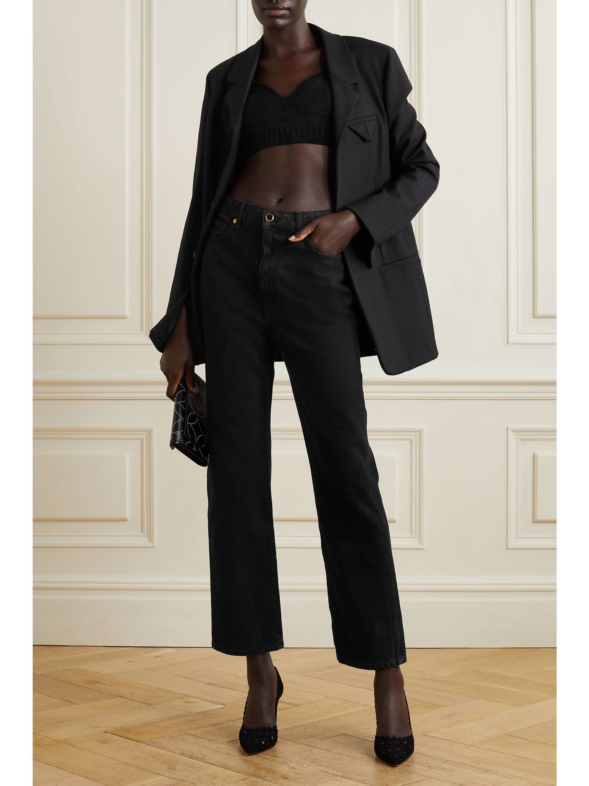 ALAÏA Haut bustier en velours