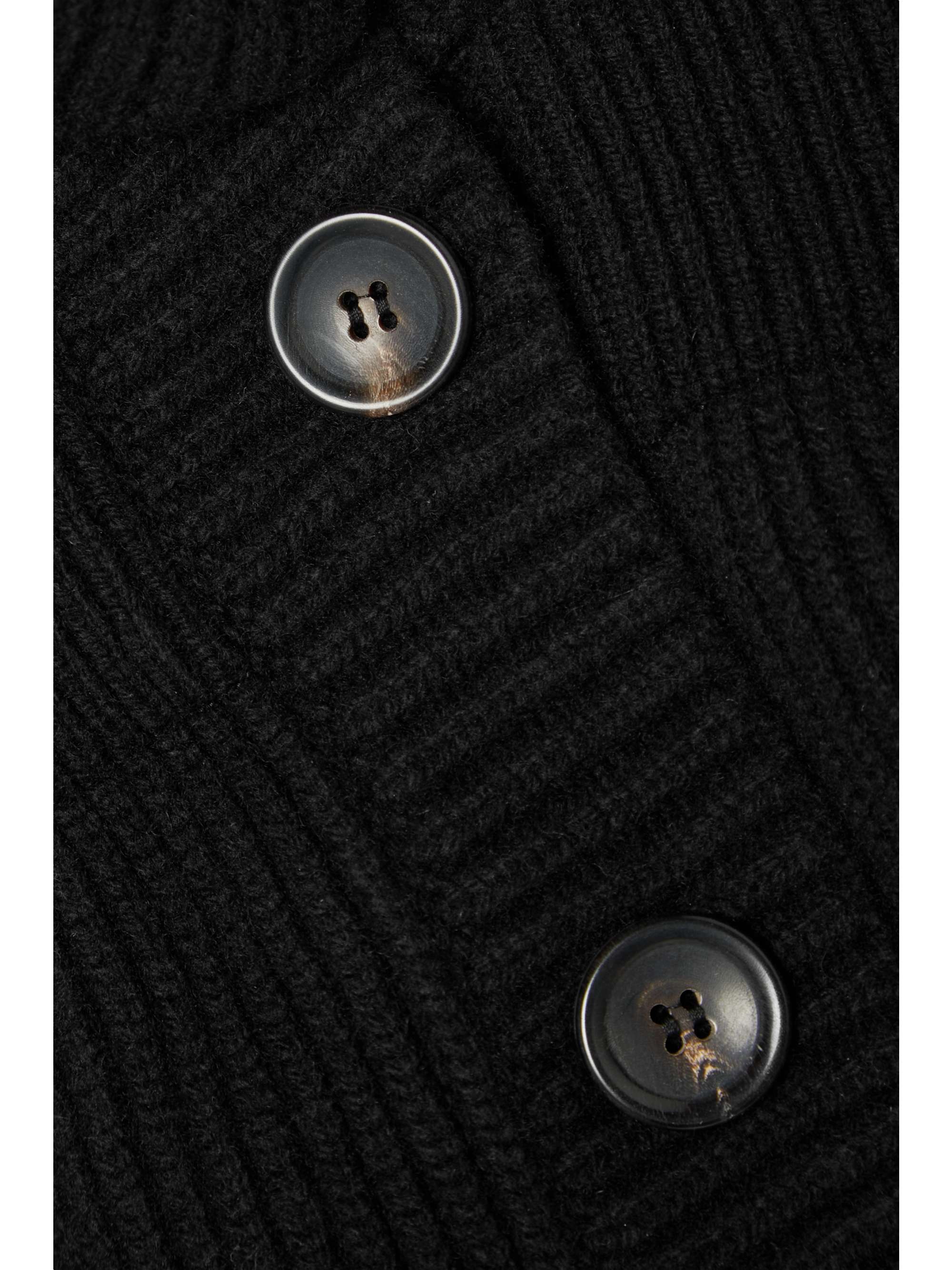 ALAÏA Cardigan en laine et cachemire mélangés côtelés