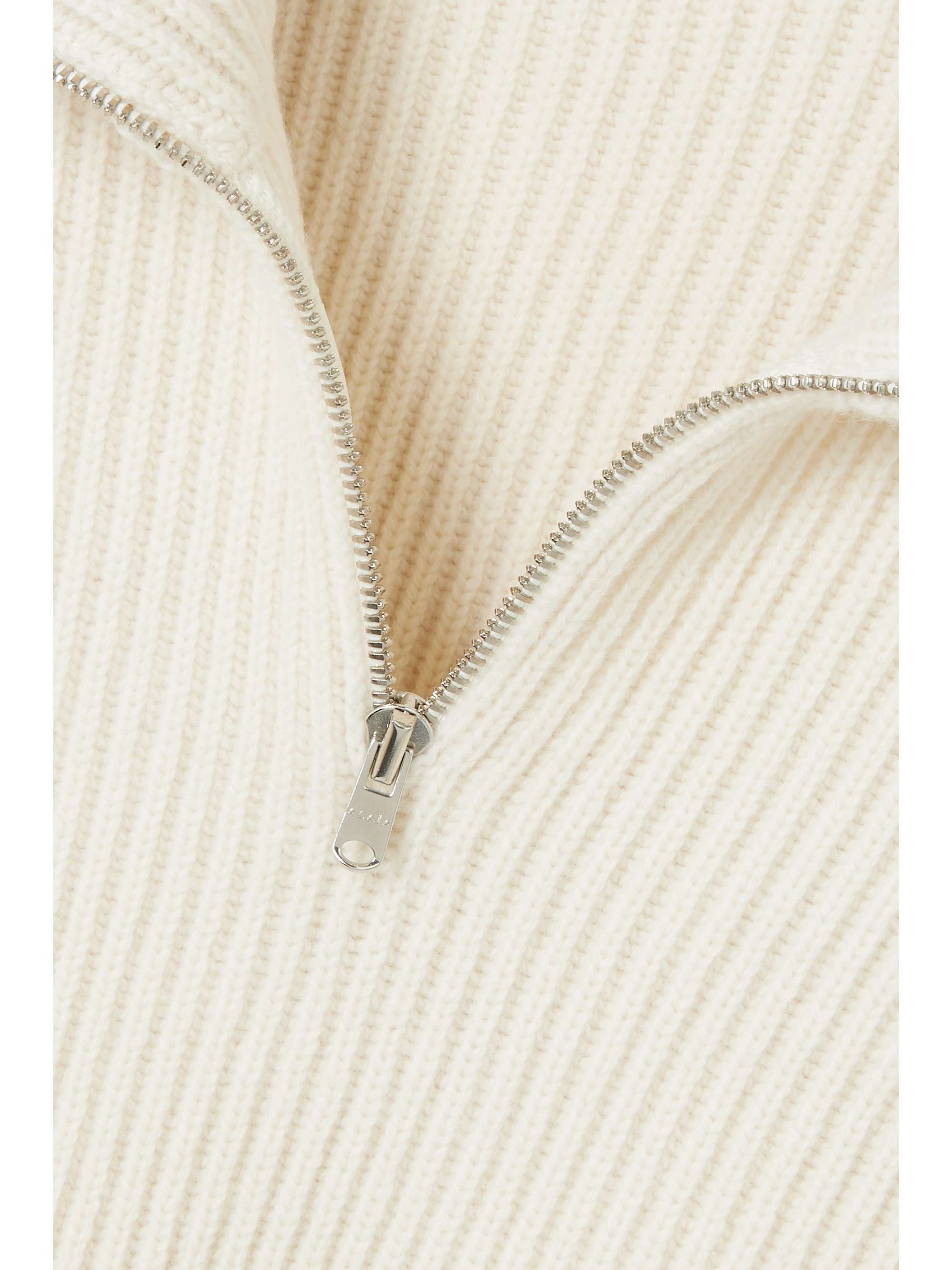 ALAÏA Ribbed wool and cashmere-blend sweater