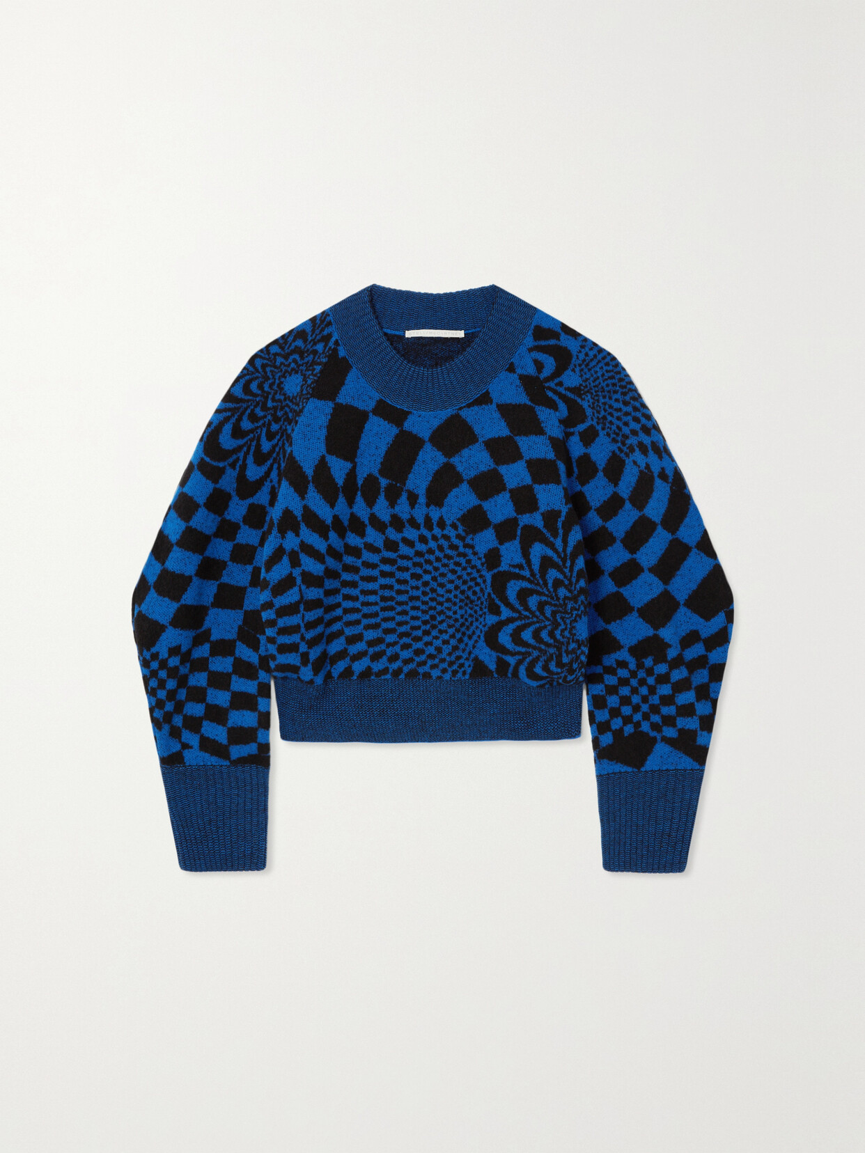 Stella McCartney Intarsia Wool-blend Sweater - Blue