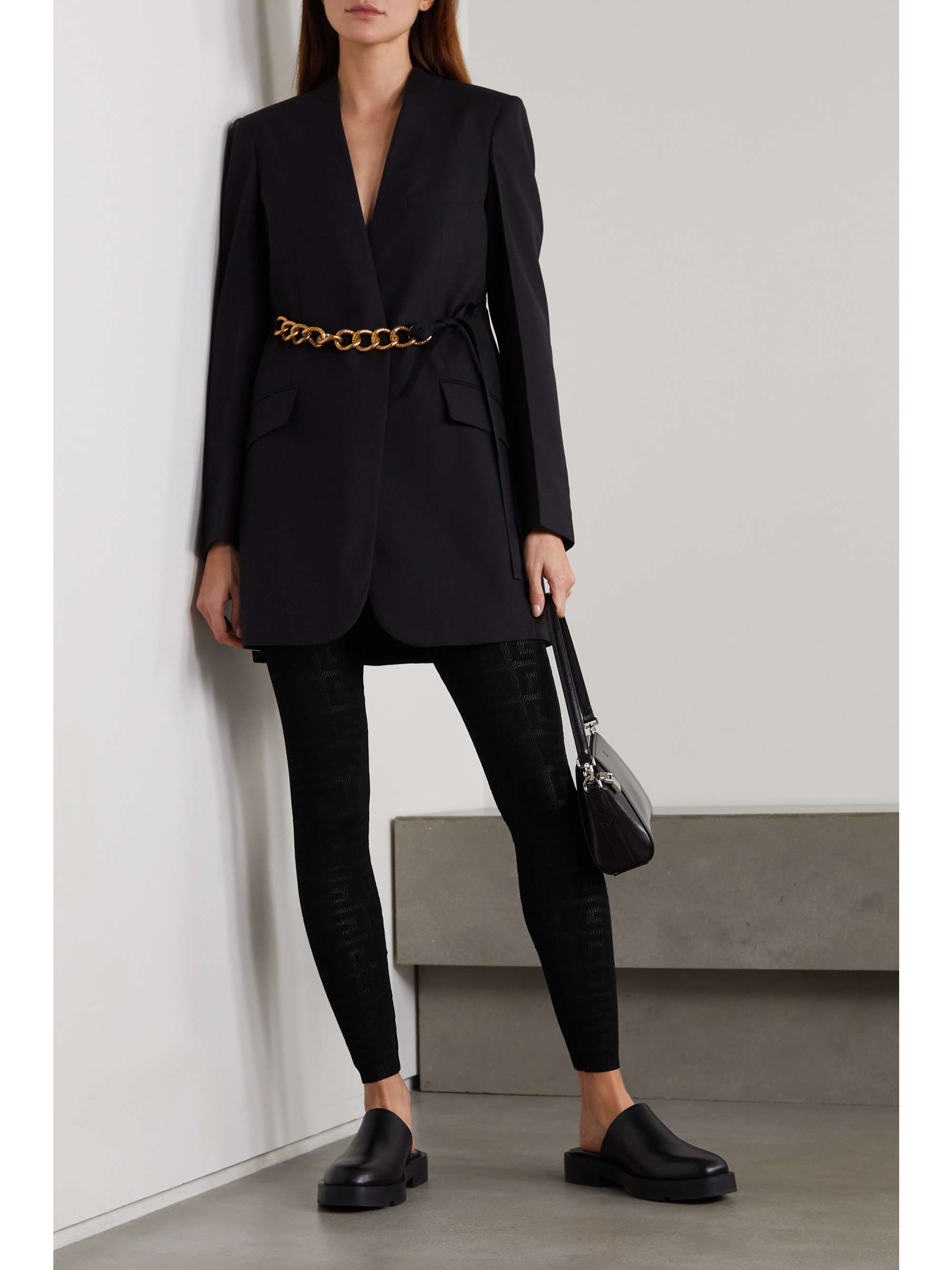 GIVENCHY Leggings aus Pointelle-Strick mit Stretch-Anteil
