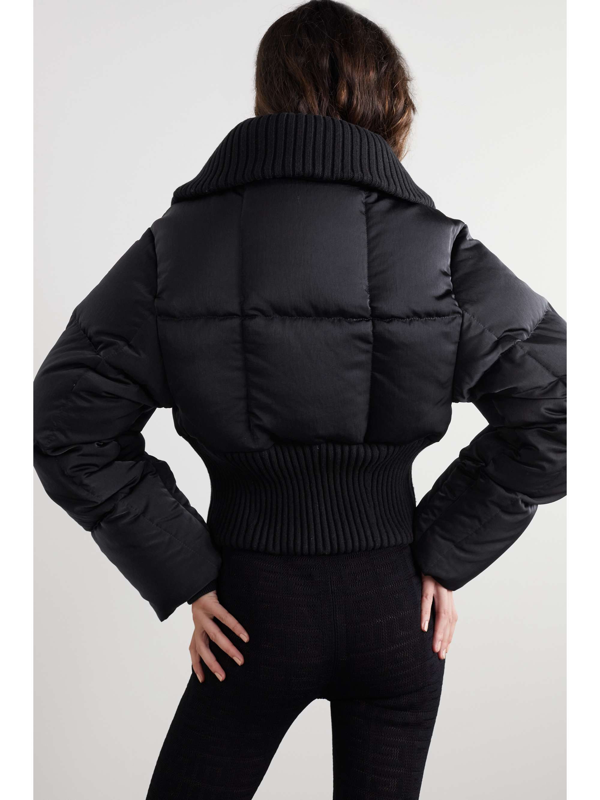GIVENCHY Quilted shell and ribbed wool-blend down jacket