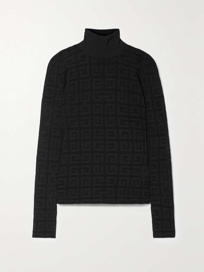 Givenchy Jacquard-knit Turtleneck Sweater