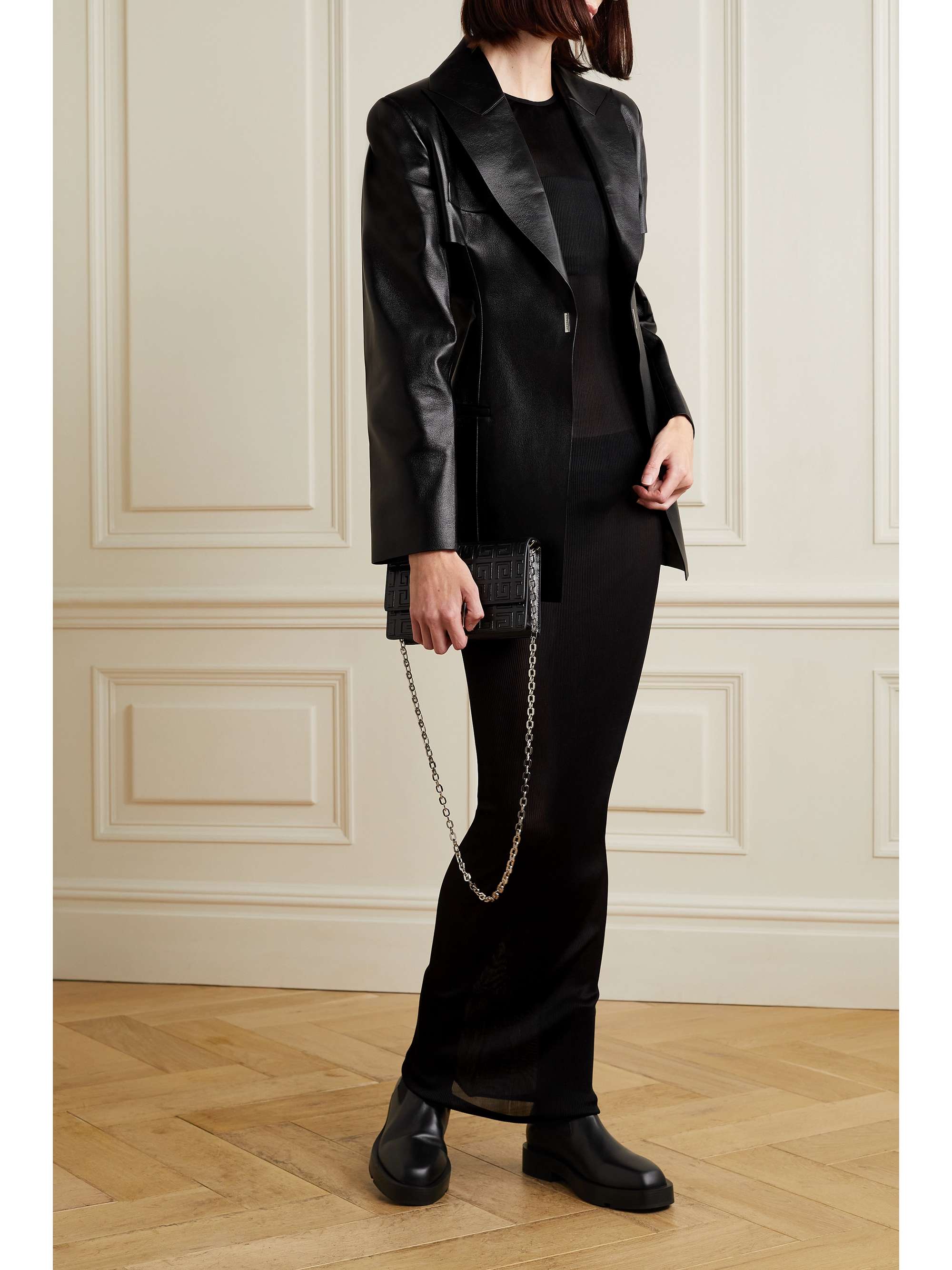 GIVENCHY Ribbed silk-jersey maxi dress