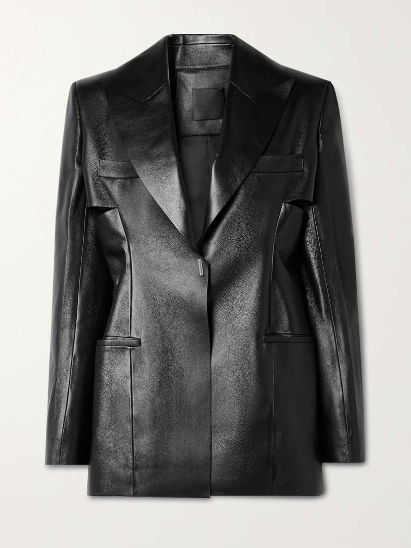 Givenchy Cutout Leather Blazer