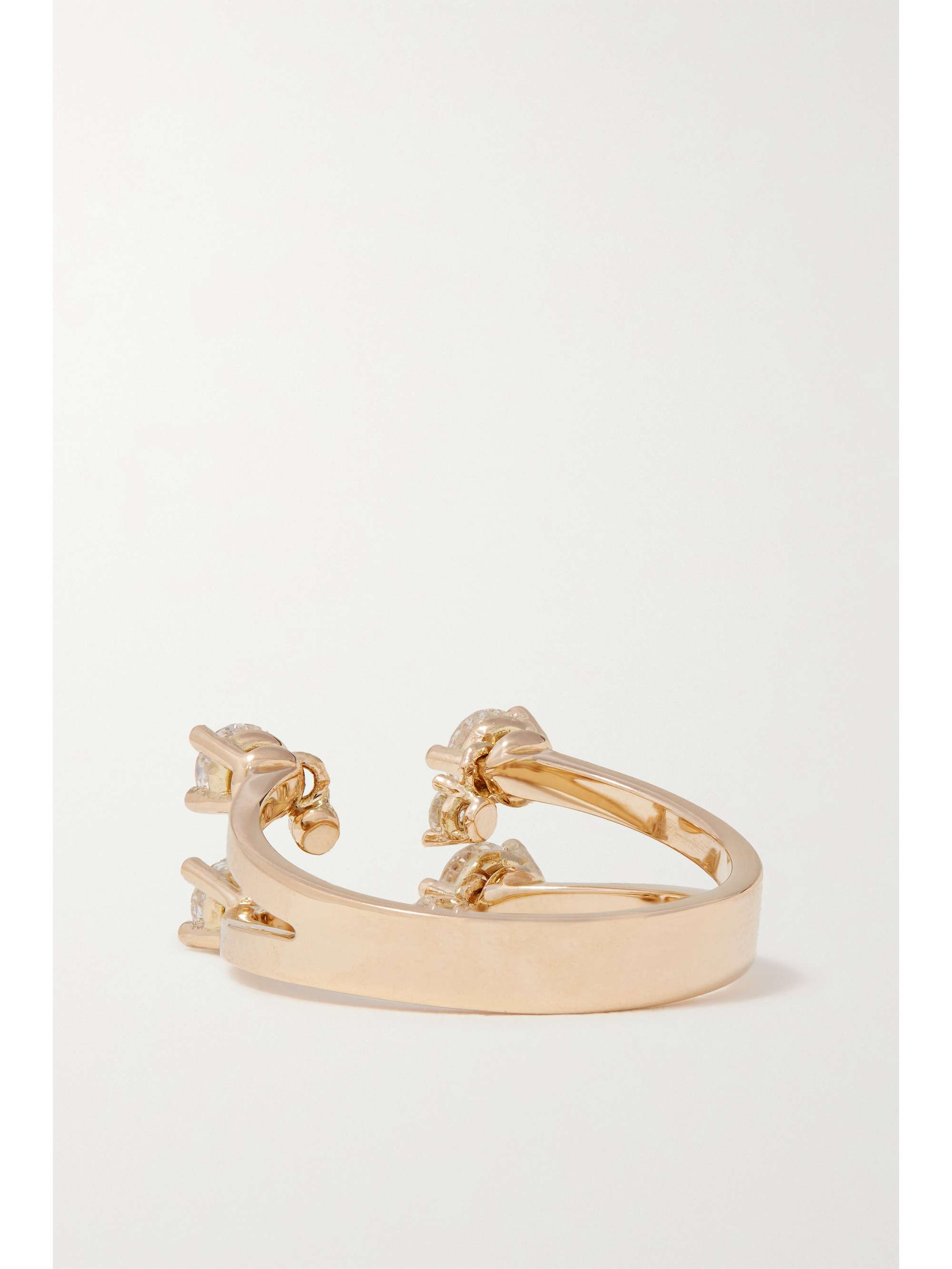 DELFINA DELETTREZ 18-karat gold diamond ring
