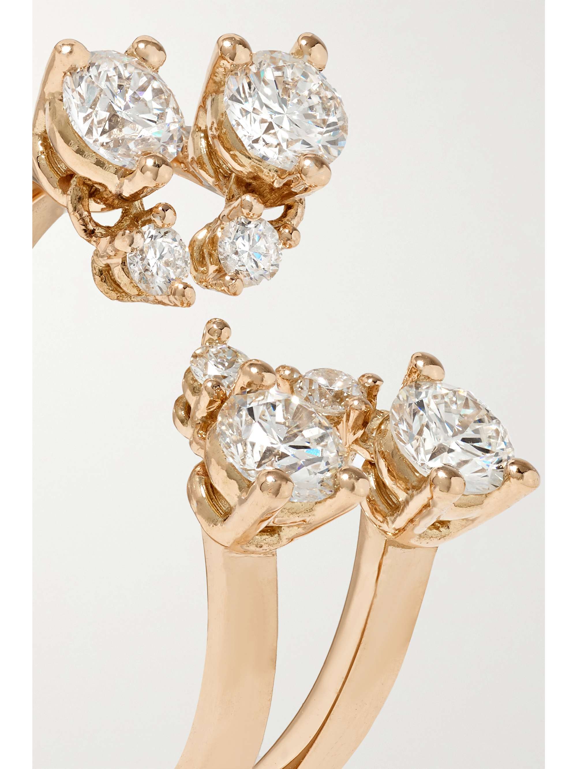 DELFINA DELETTREZ 18-karat gold diamond ring