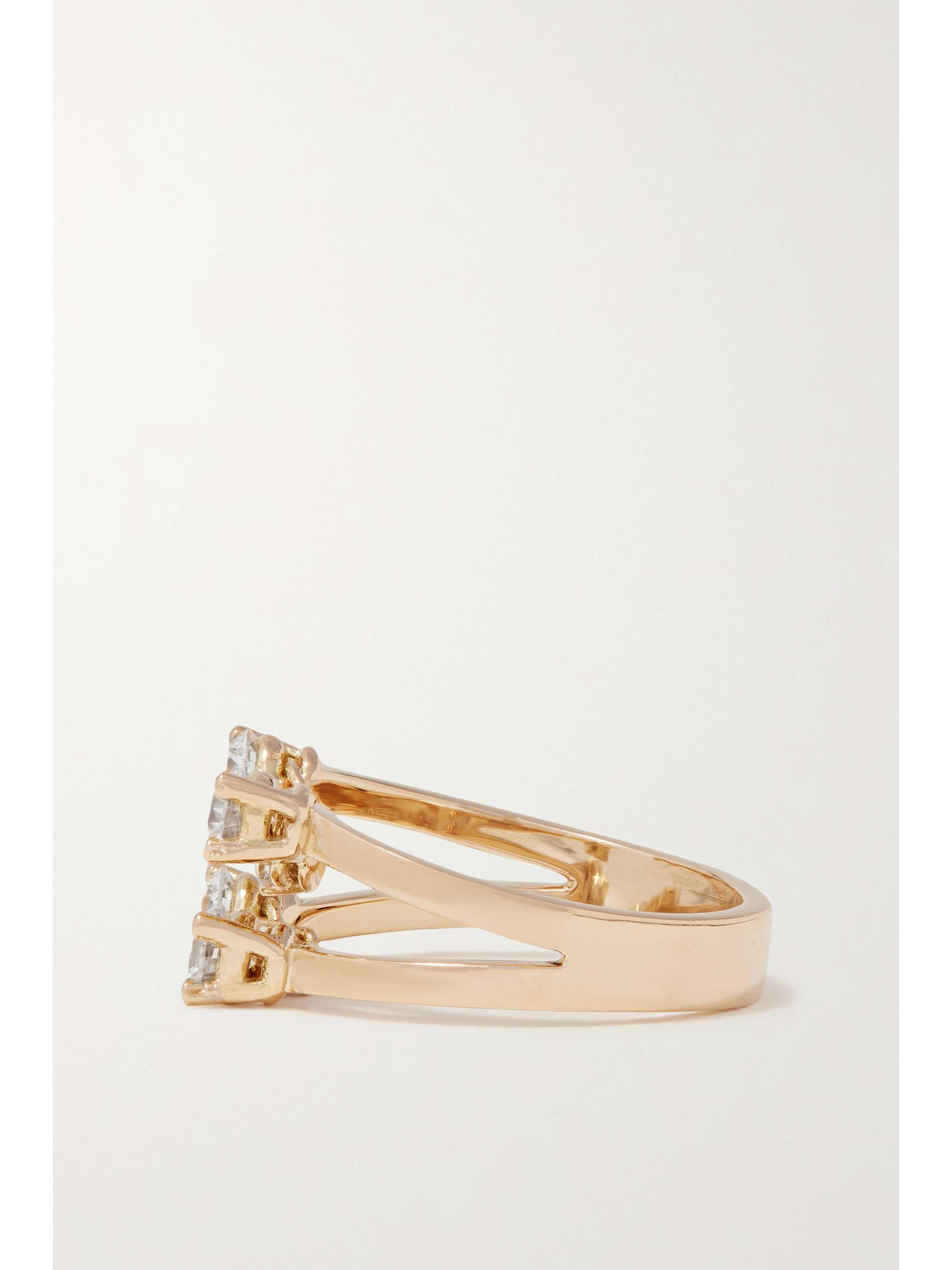 DELFINA DELETTREZ 18-karat gold diamond ring