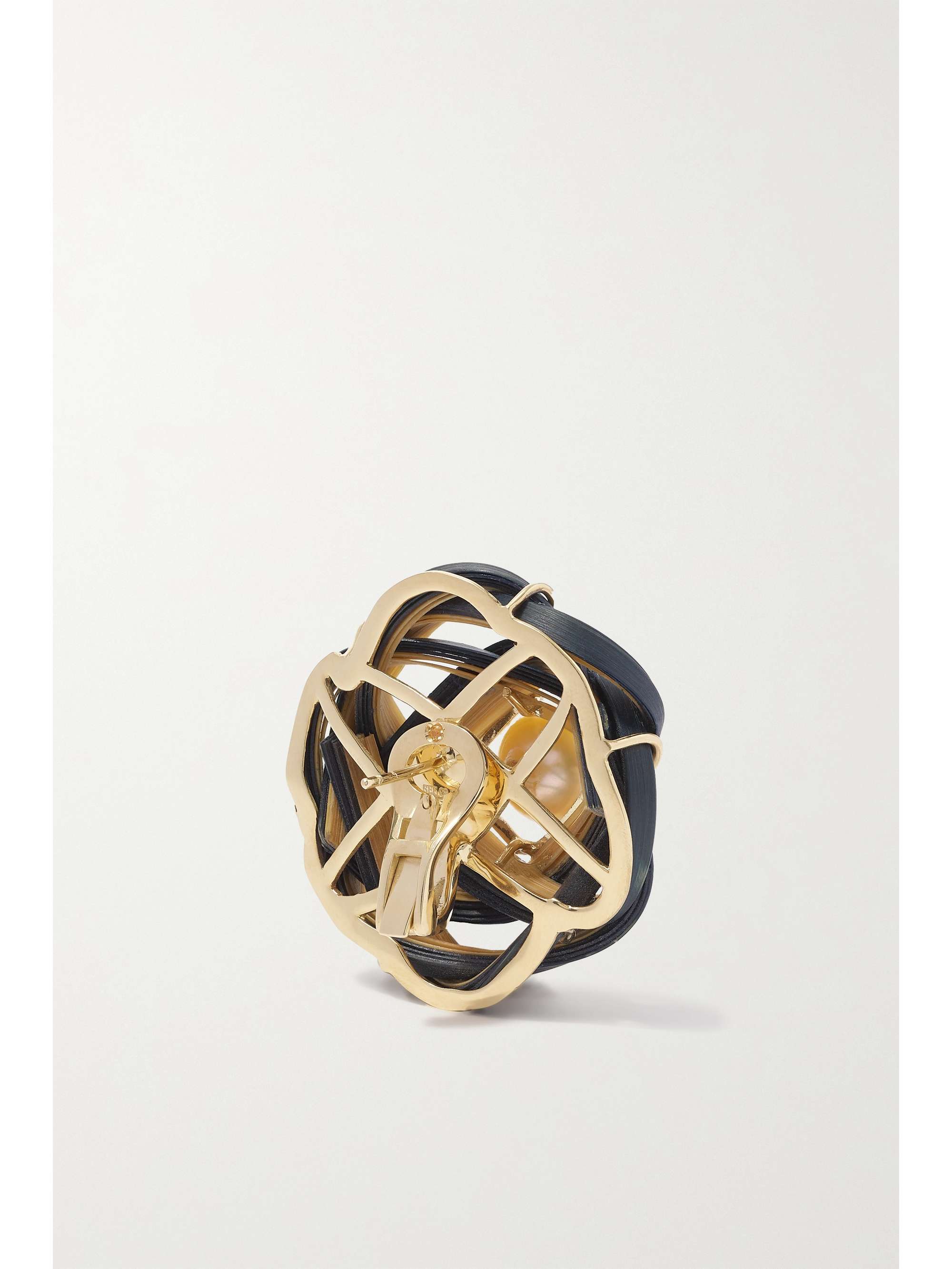 SILVIA FURMANOVICH 18-karat gold, bamboo and multi-stone earrings