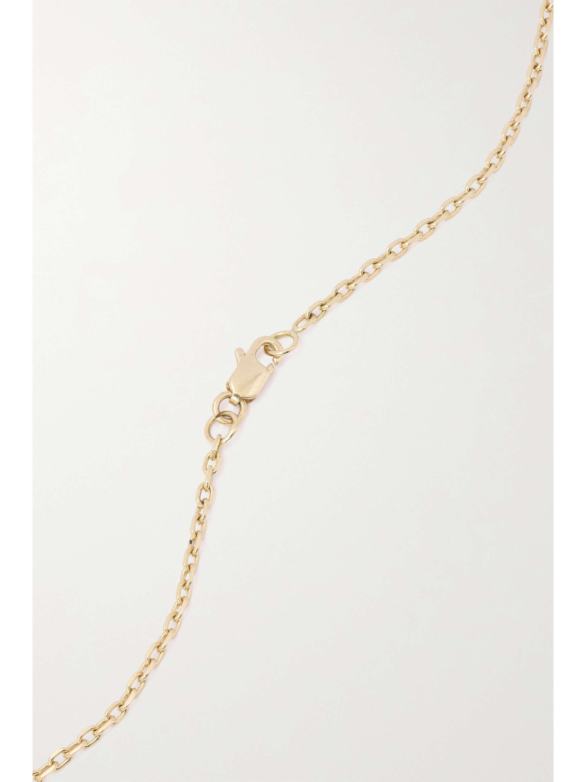 SILVIA FURMANOVICH Marquetry 18-karat gold, bamboo, prasiolite and diamond necklace