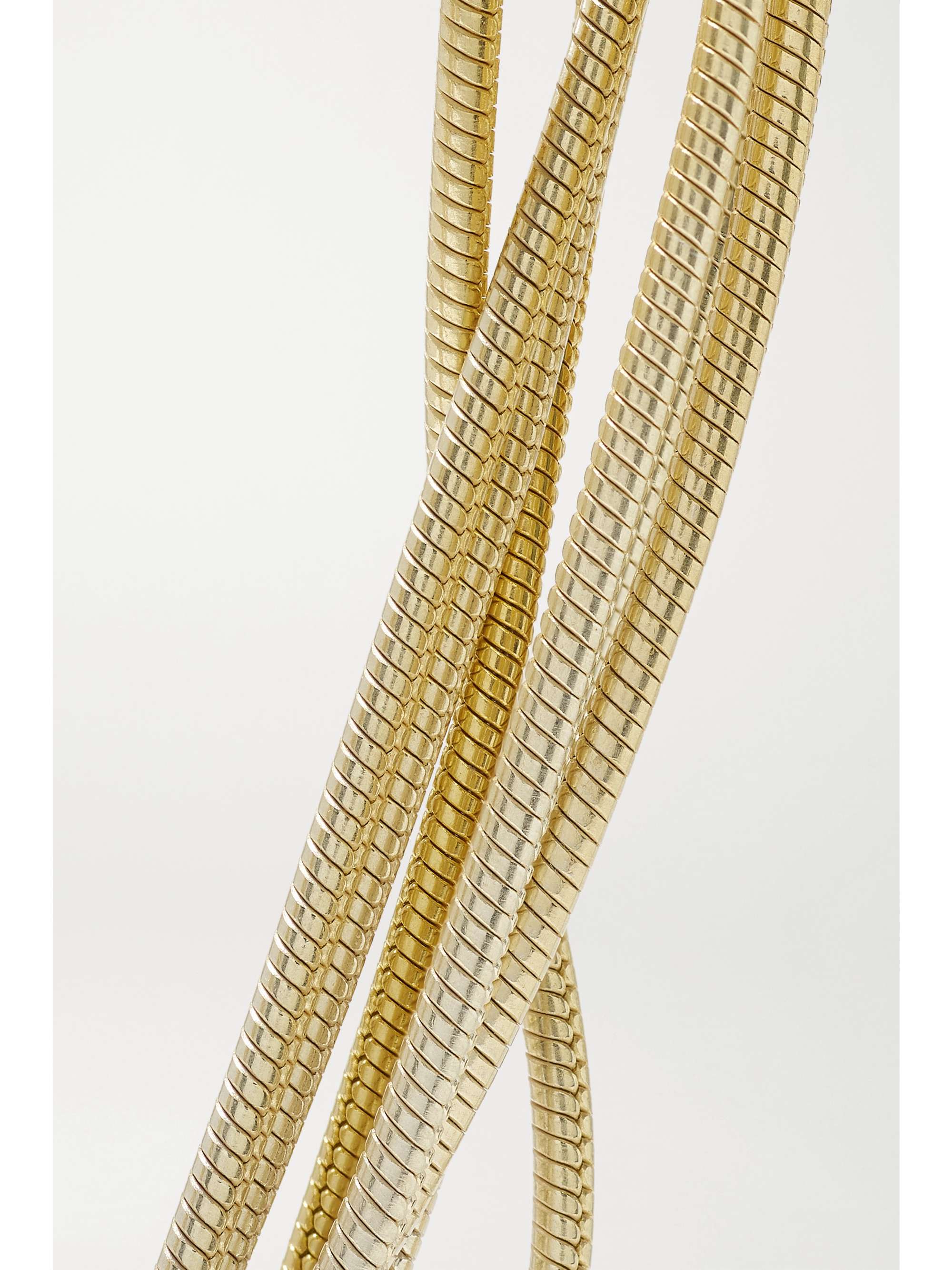 SARAH & SEBASTIAN Feeler gold vermeil and silver bracelet