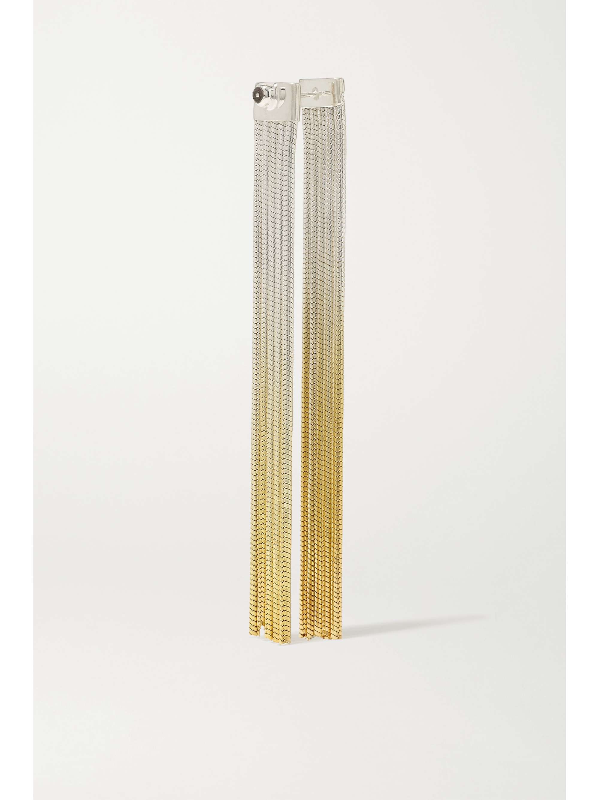 SARAH & SEBASTIAN Feeler gold vermeil and silver earrings